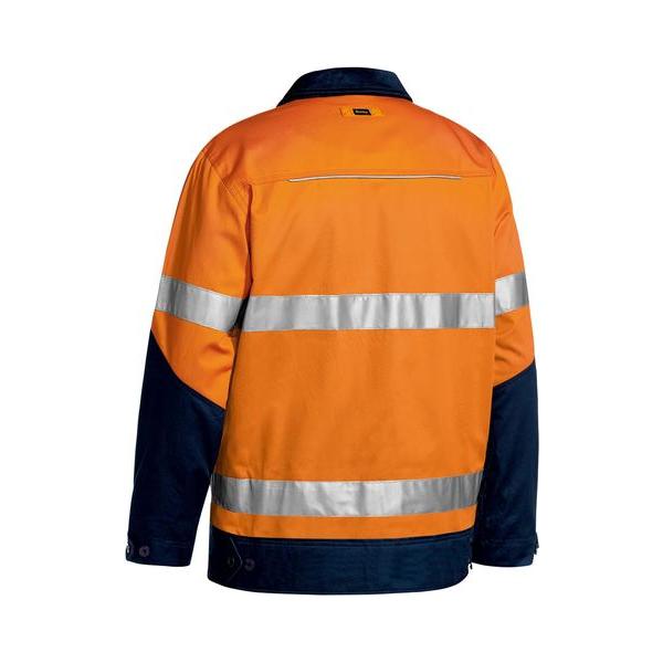 Taped Hi Vis Drill Jacket with Liquid Repellent finish - BJ6917T