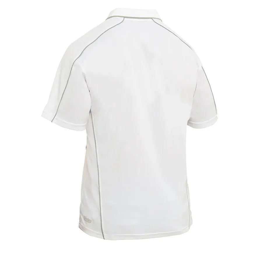Cool Mesh Polo with Reflective Piping - BK1425