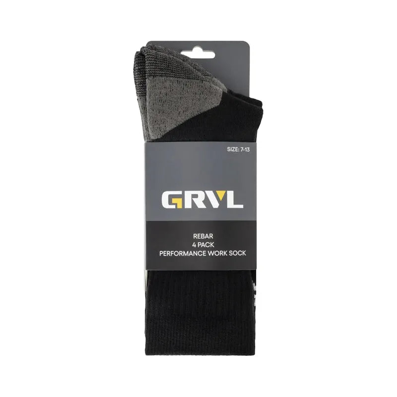 GRVL Socks - Rebar Sorbtek Performance 4 Pack