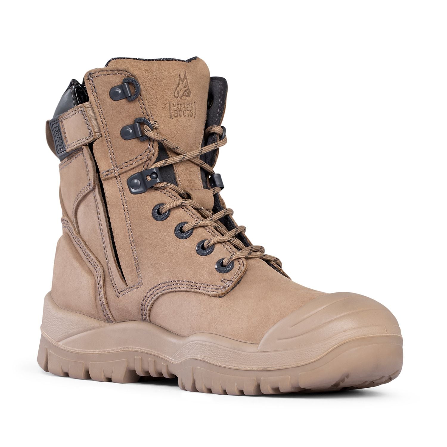 Mongrel 561060 L/U Zip Nitrile Scuff Cap Safety Boot