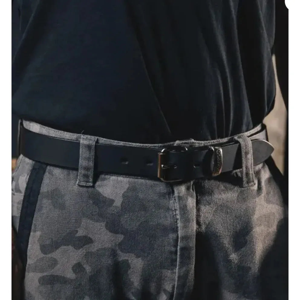 GRVL Belt - MB004BL - Leeton 40mm Leather Belt with Buckle