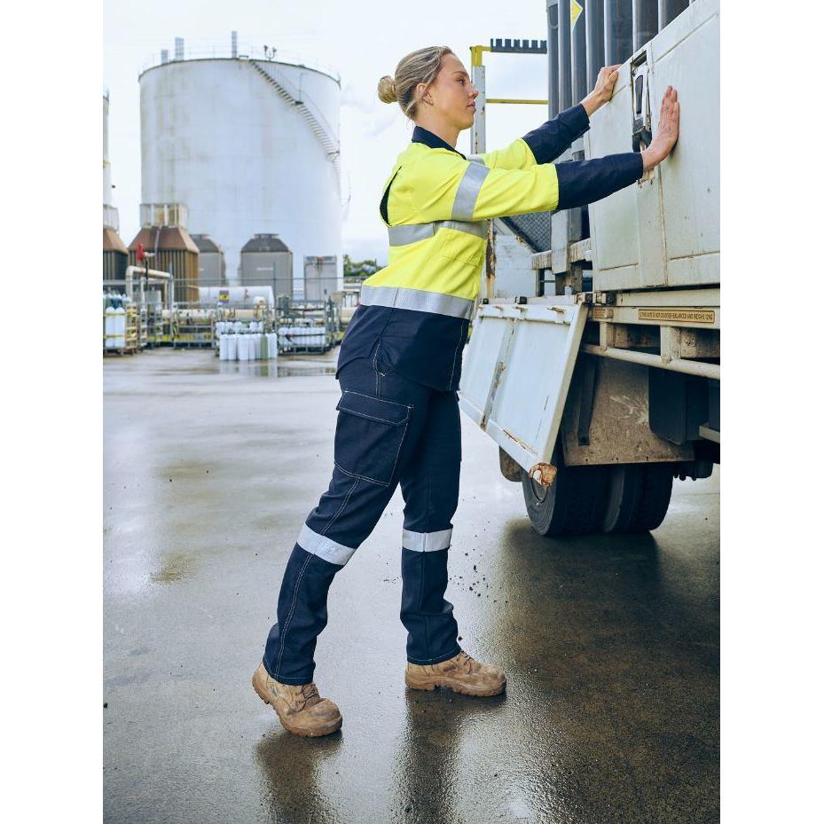 Apex 185 Womens Taped Hi Vis FR Vented Shirt - BL8438T