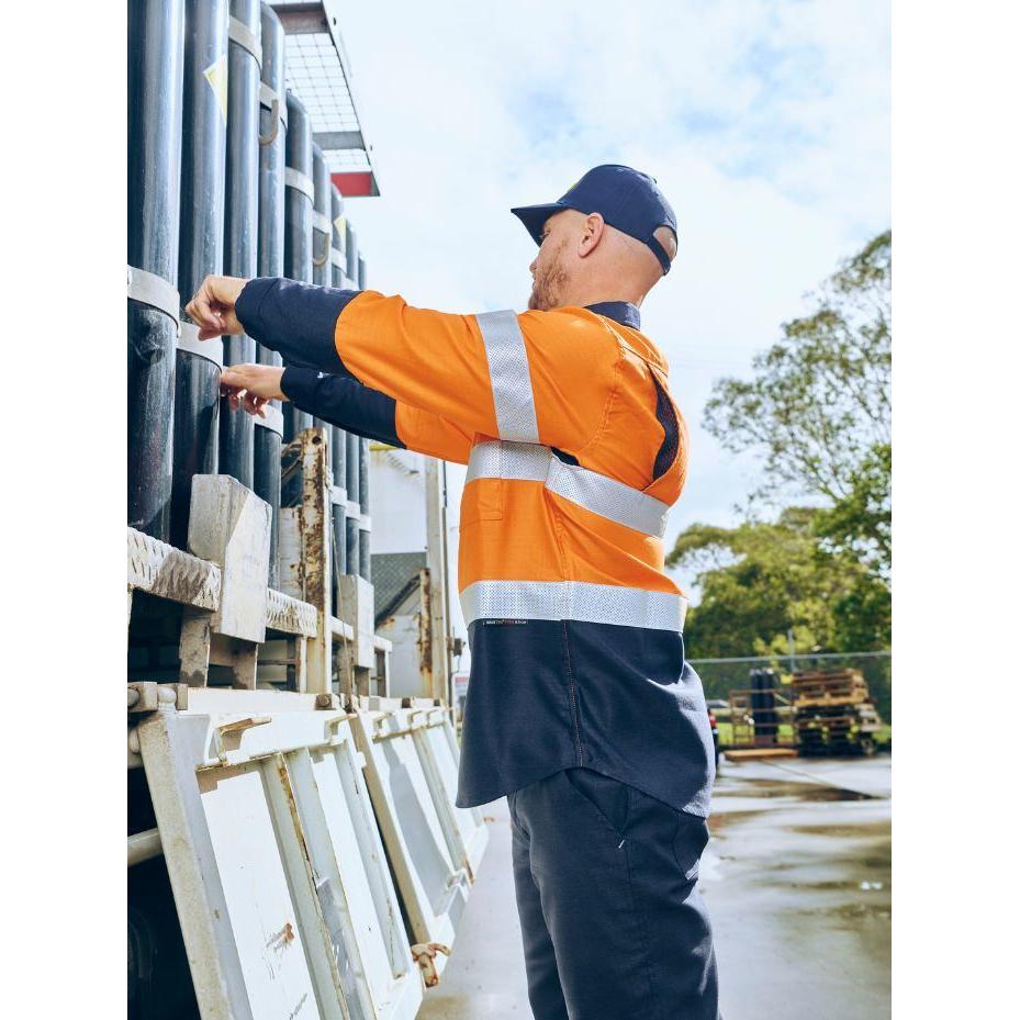 Apex 160 Taped Hi Vis FR Ripstop Vented Shirt - BS8338T