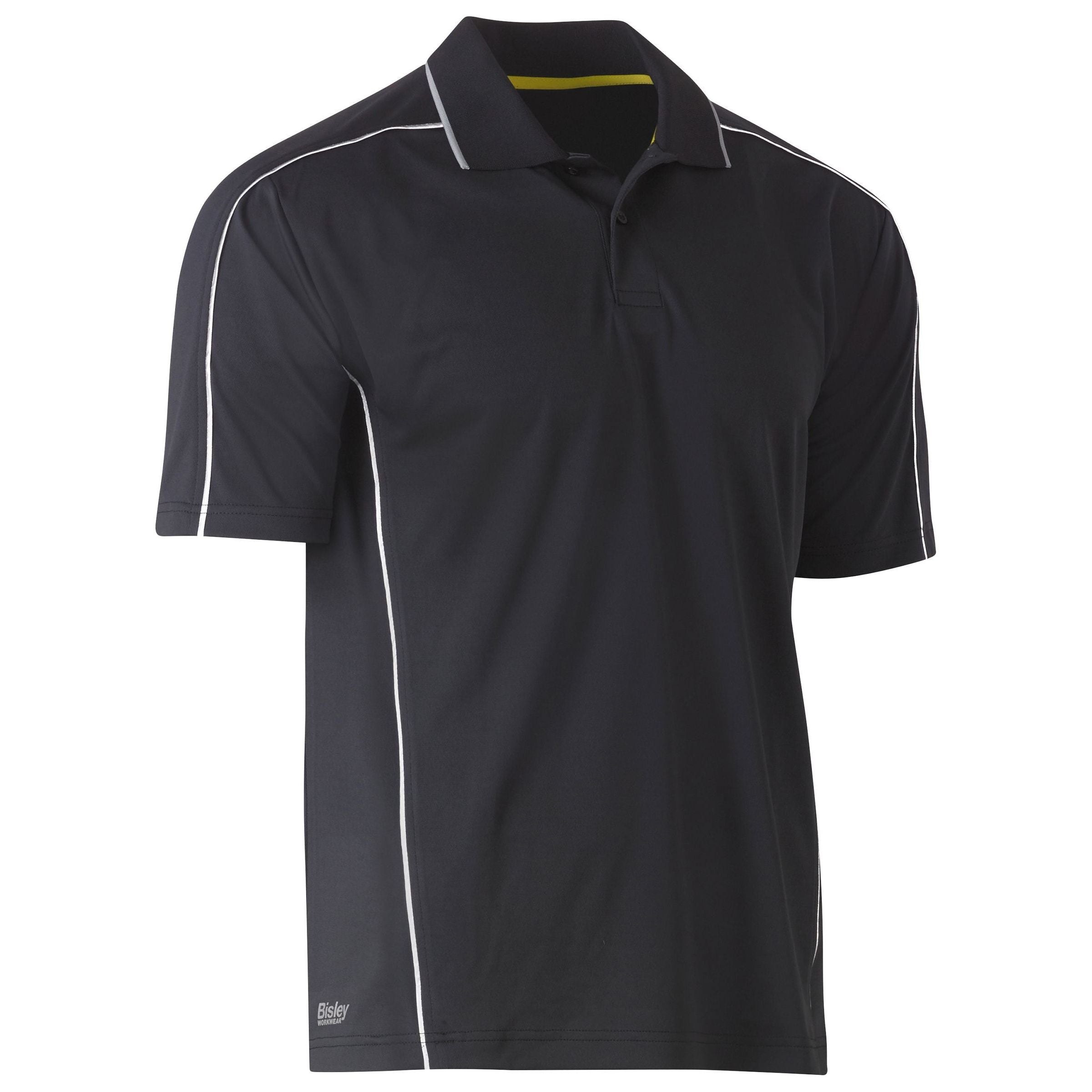 Cool Mesh Polo with Reflective Piping - BK1425