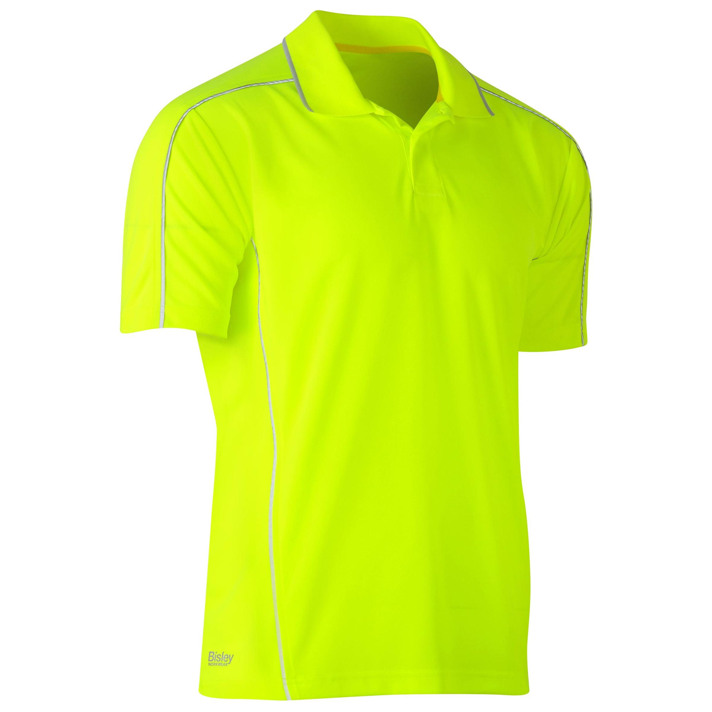 Cool Mesh Polo with Reflective Piping - BK1425