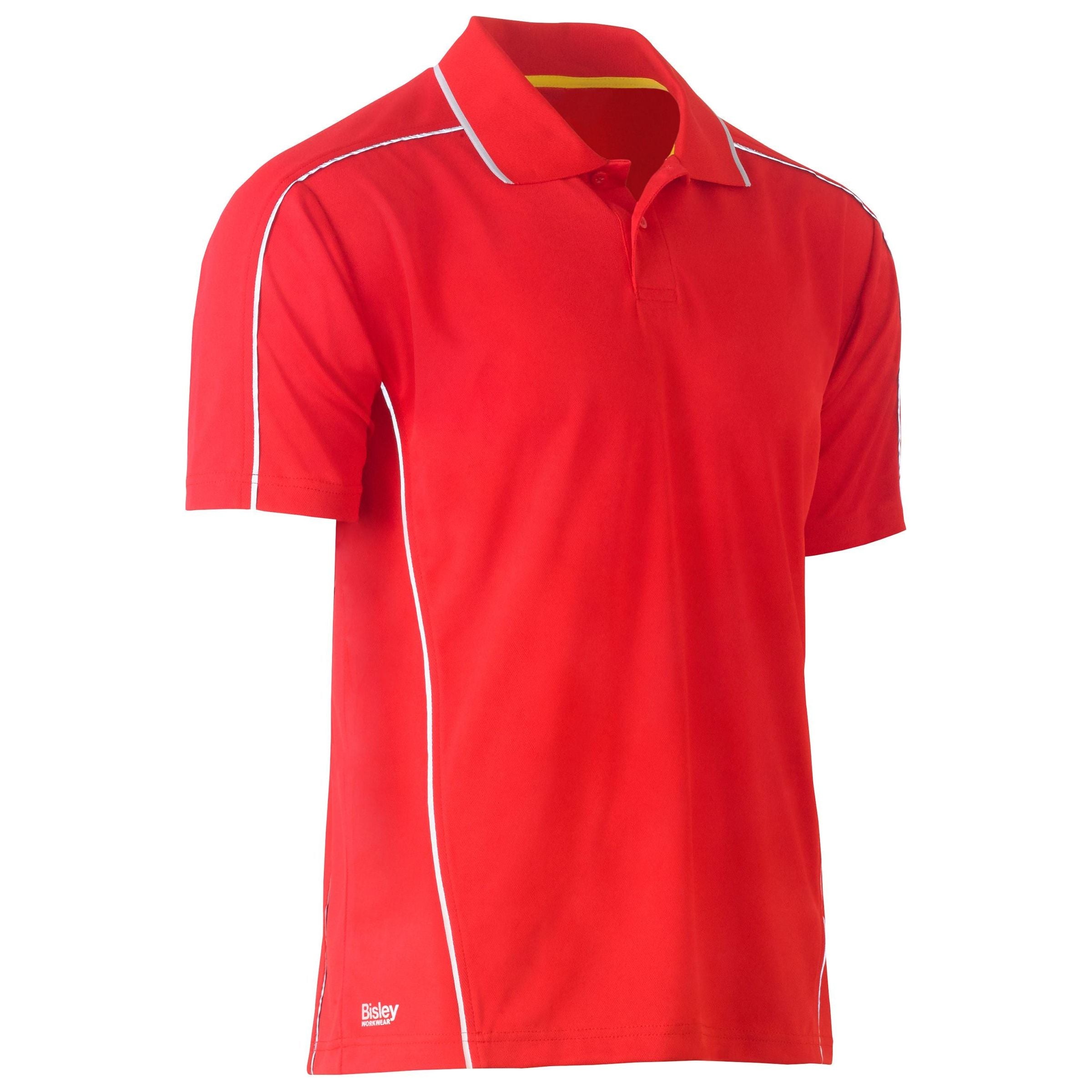 Cool Mesh Polo with Reflective Piping - BK1425