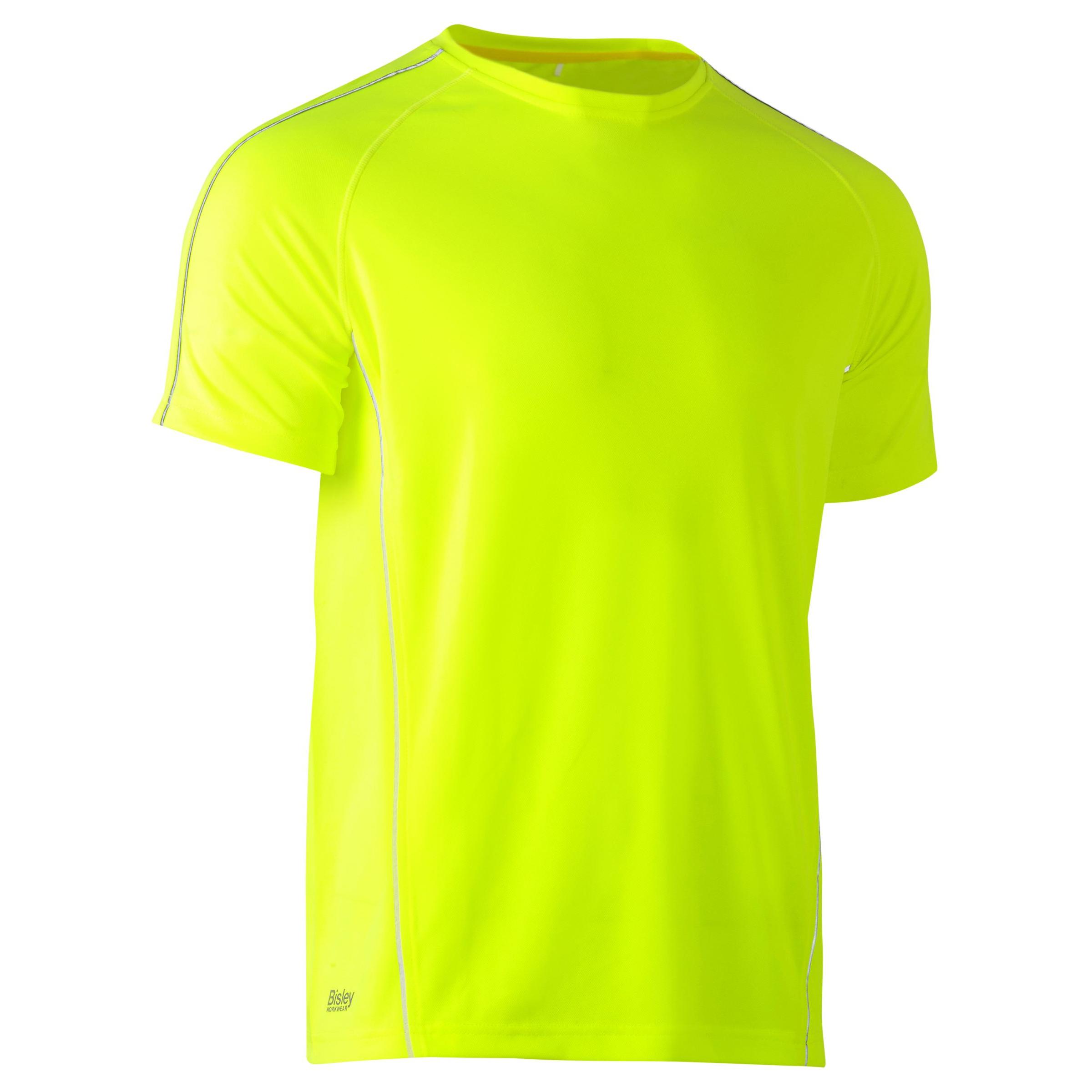 Cool Mesh Tee with Reflective Piping - BK1426