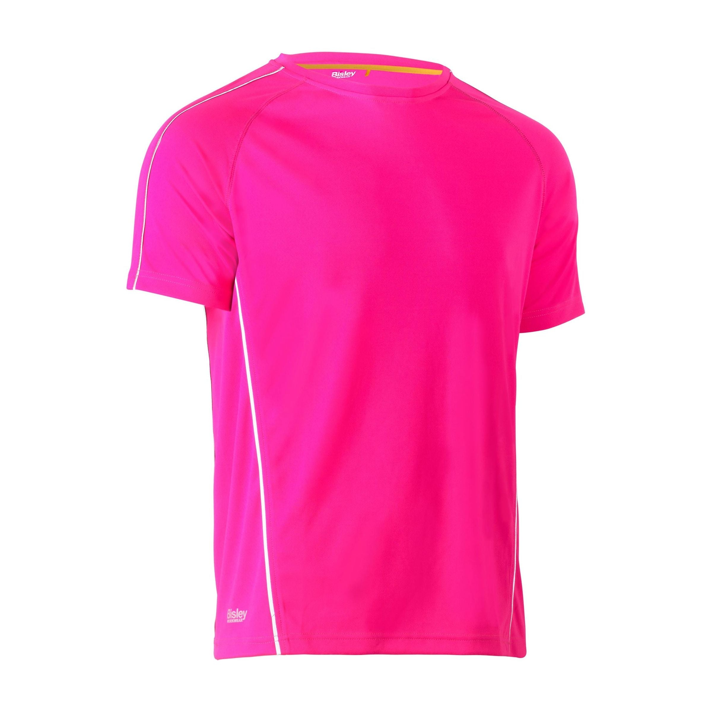 Cool Mesh Tee with Reflective Piping - BK1426