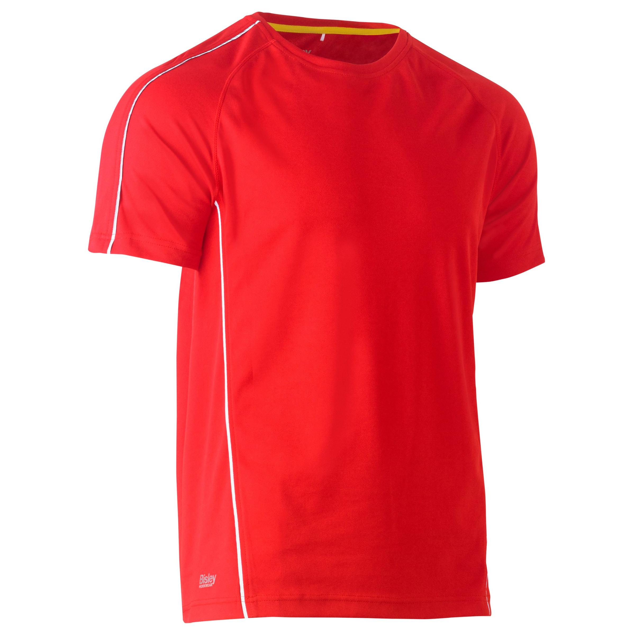 Cool Mesh Tee with Reflective Piping - BK1426