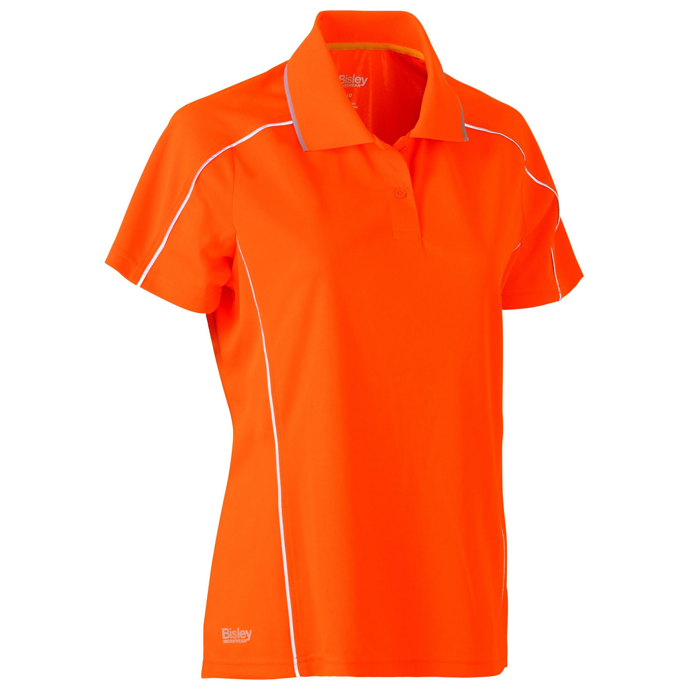 Womens Cool Mesh Polo with Reflective Piping - BKL1425