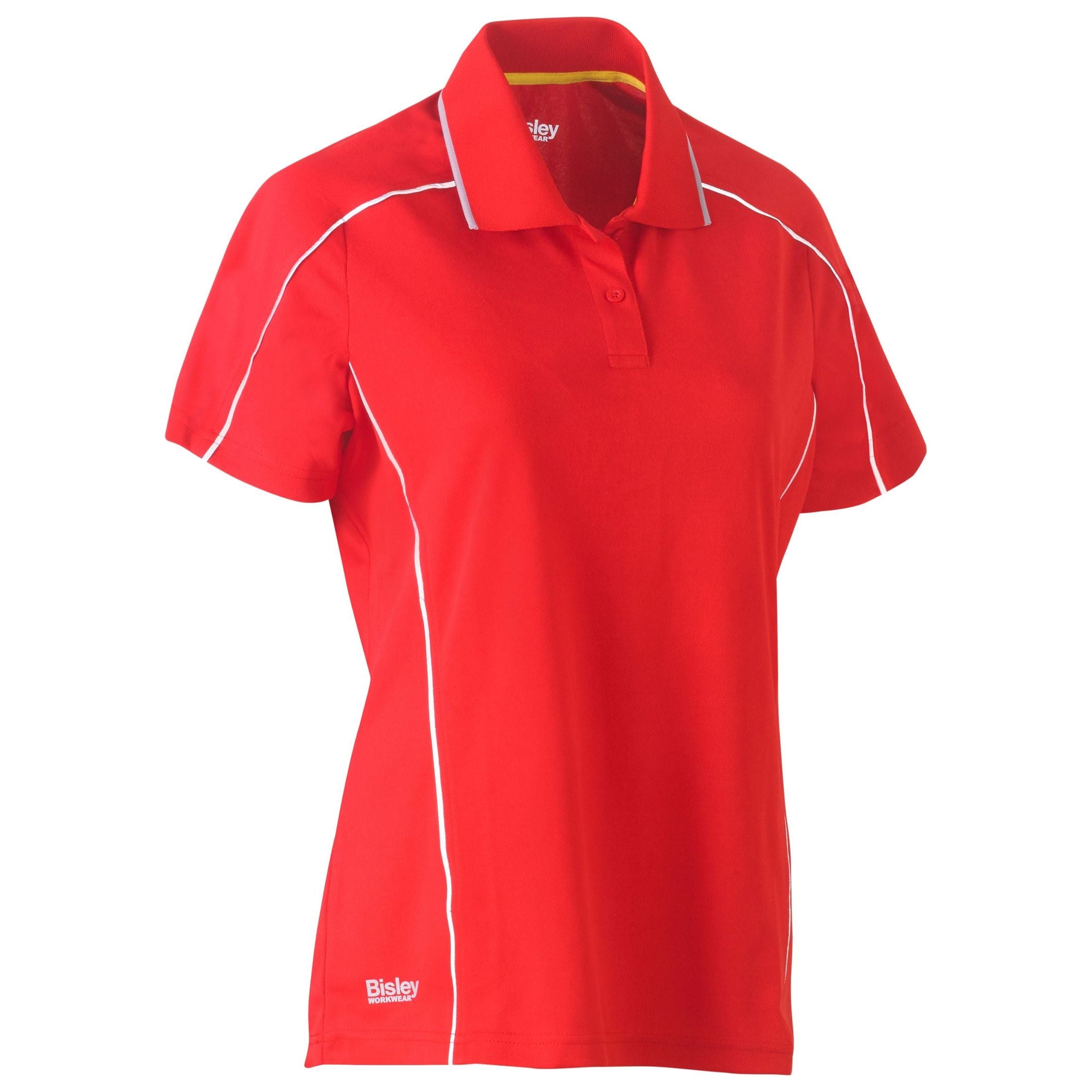 Womens Cool Mesh Polo with Reflective Piping - BKL1425