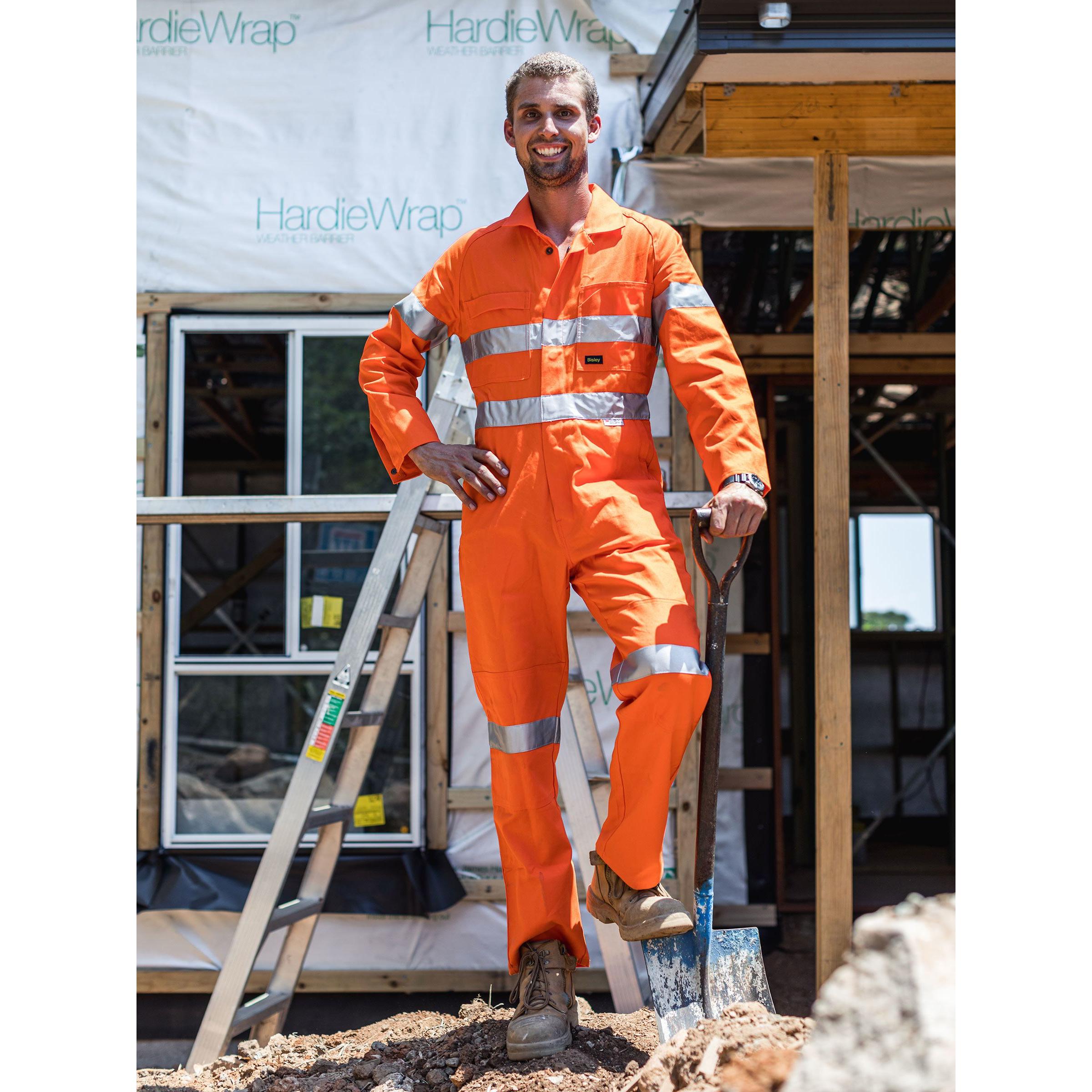 Taped Hi Vis Drill Coverall - BC607T8