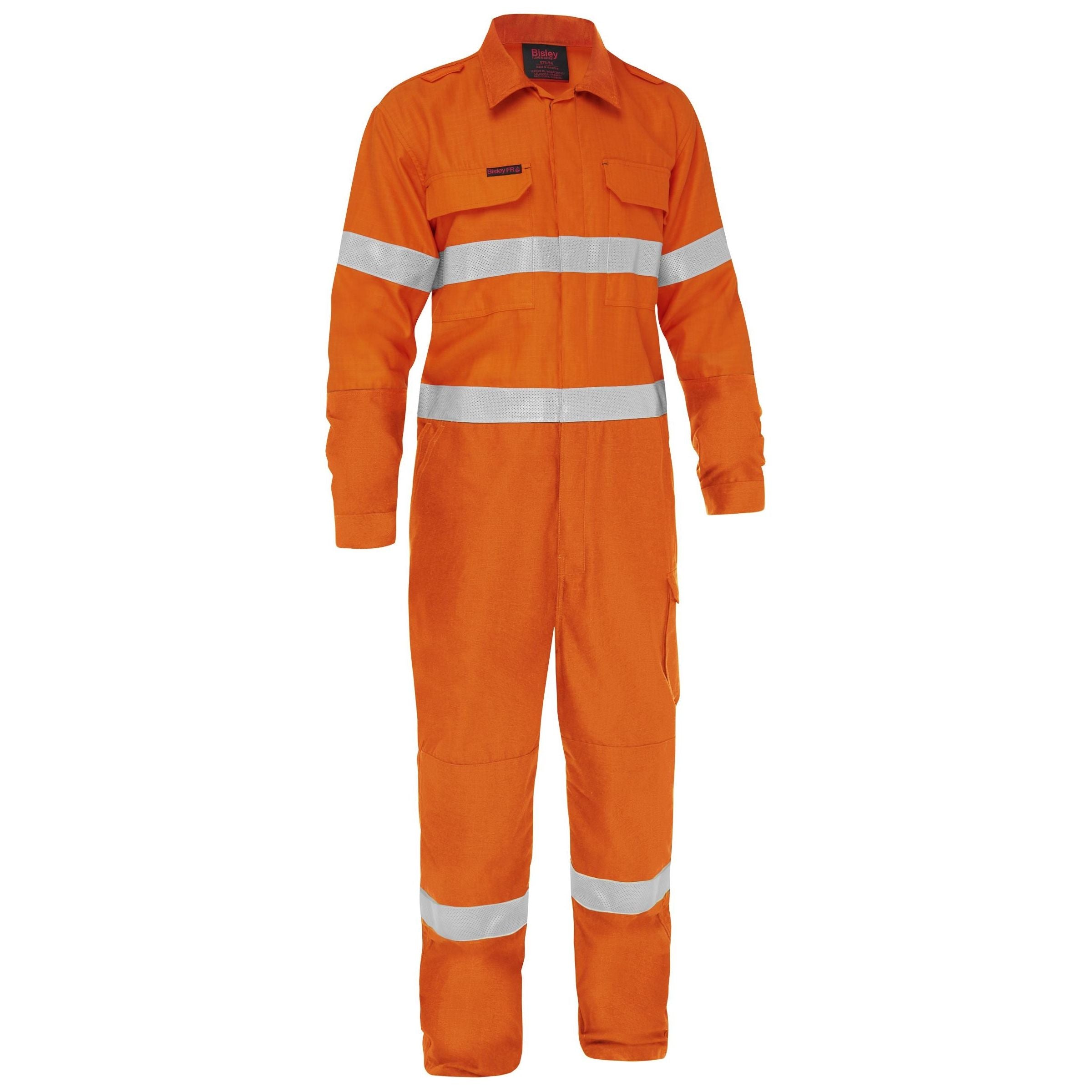 Bisley Apex 185 Taped Hi Vis FR Ripstop Coverall BC8478T