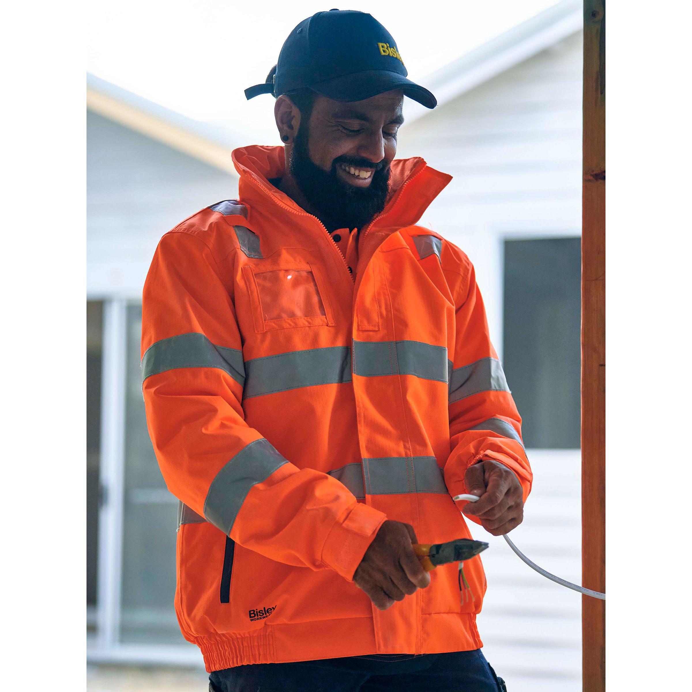 Taped Hi Vis Wet Weather Bomber Jacket - BJ6770T