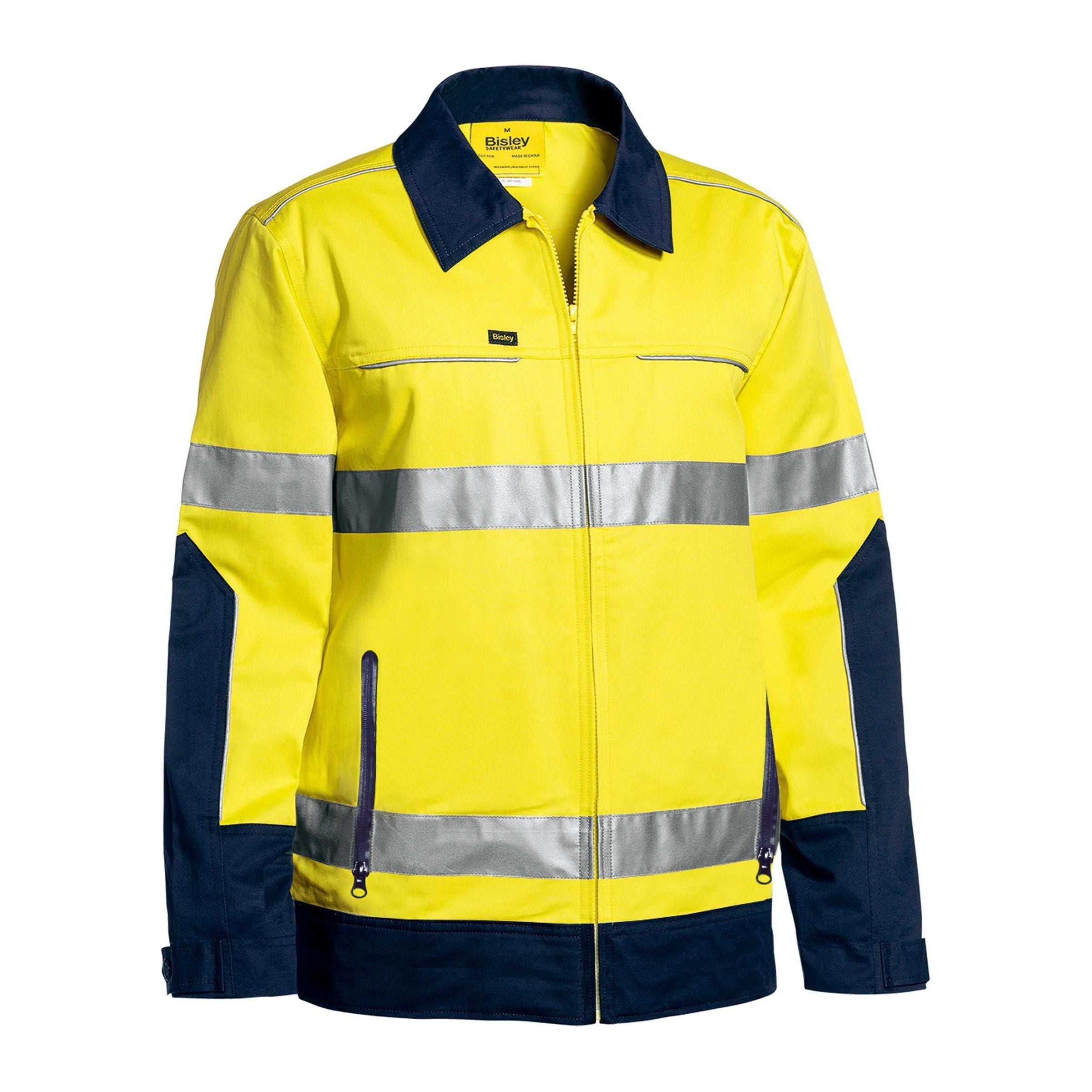 Taped Hi Vis Drill Jacket with Liquid Repellent finish - BJ6917T