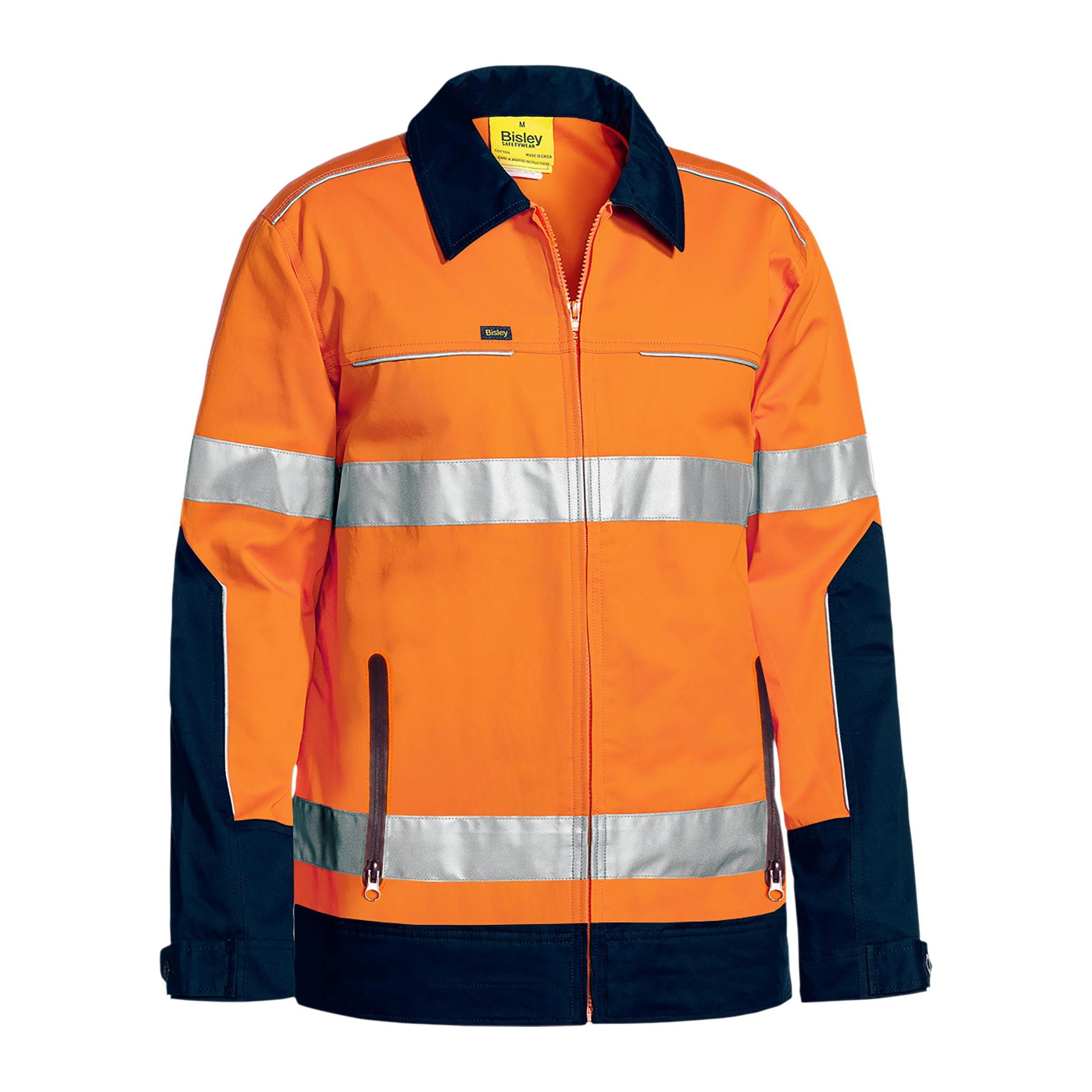 Taped Hi Vis Drill Jacket with Liquid Repellent finish - BJ6917T