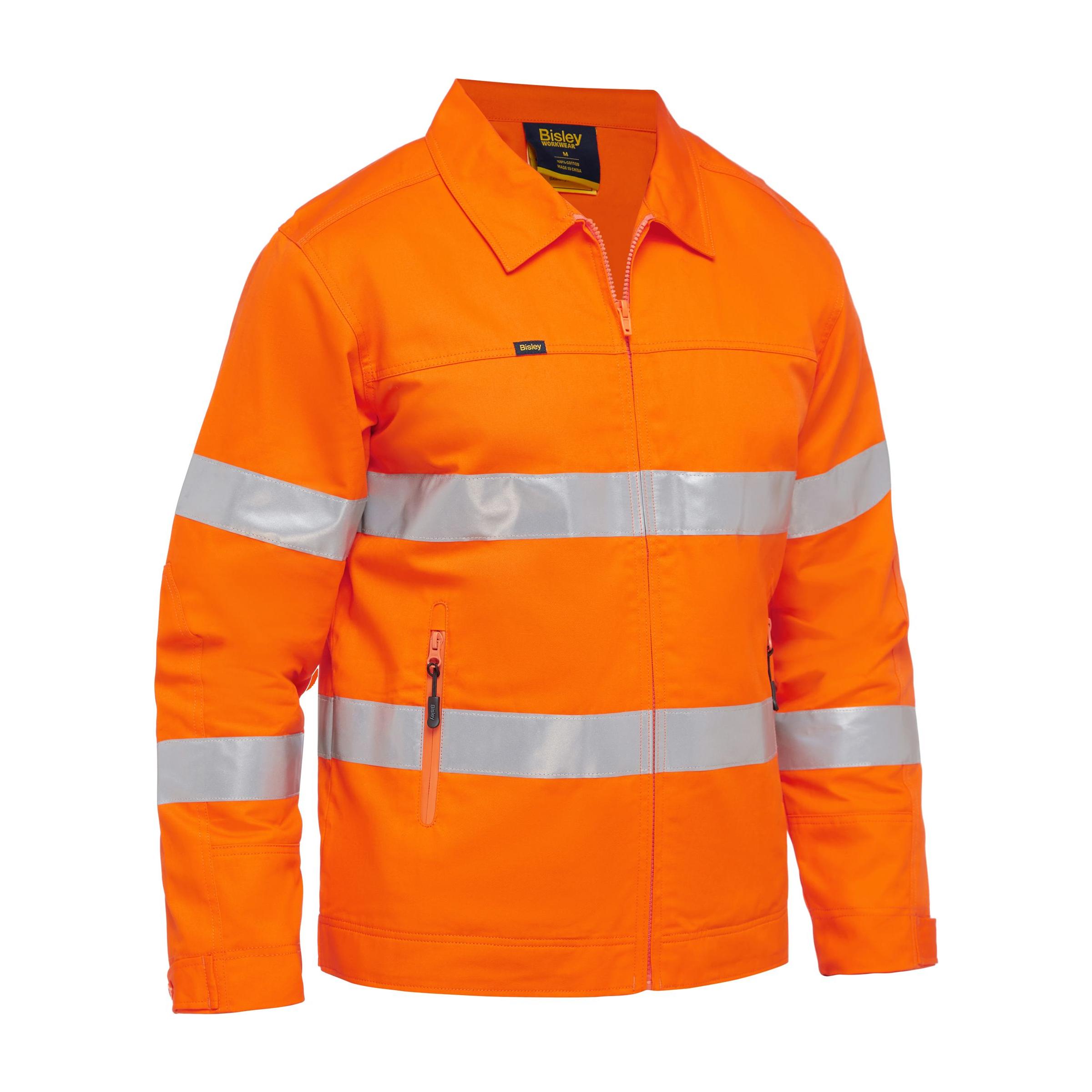 Taped Hi Vis Drill Jacket with Liquid Repellent Finish - BJ6919T