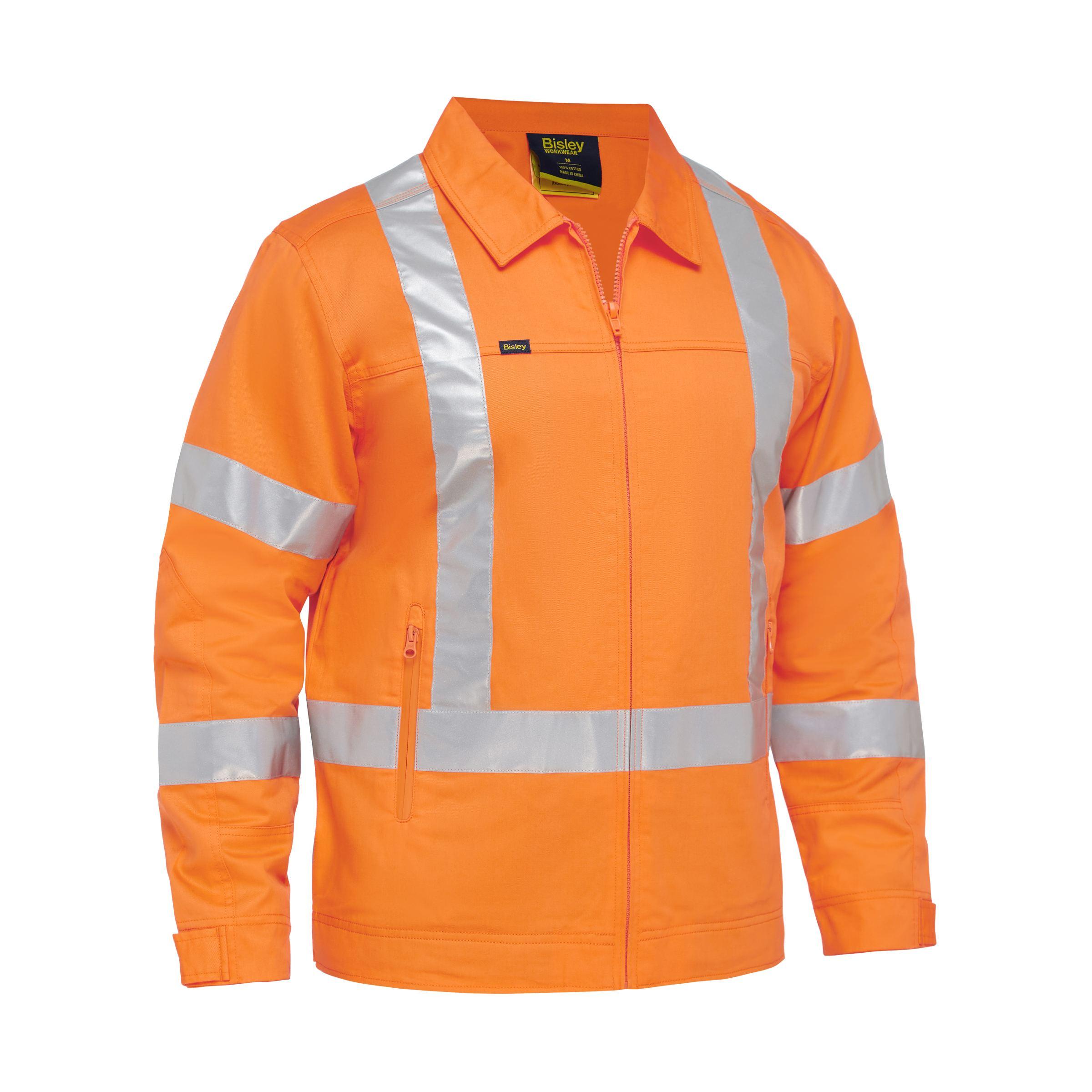 X Taped Hi Vis Drill Jacket With Liquid Repellent Finish - BJ6919XT