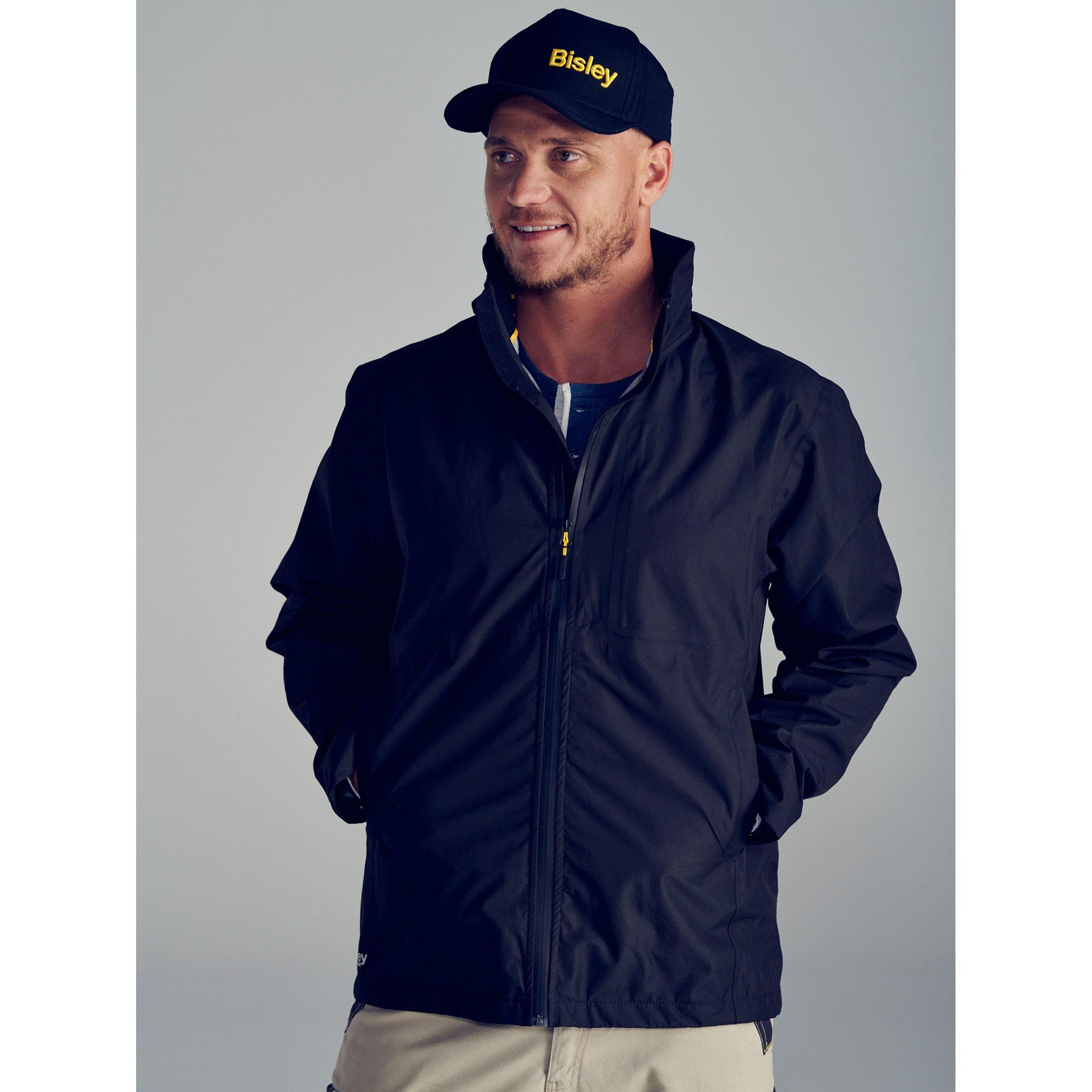Lightweight Mini Ripstop Rain Jacket with Concealed Hood - BJ6926