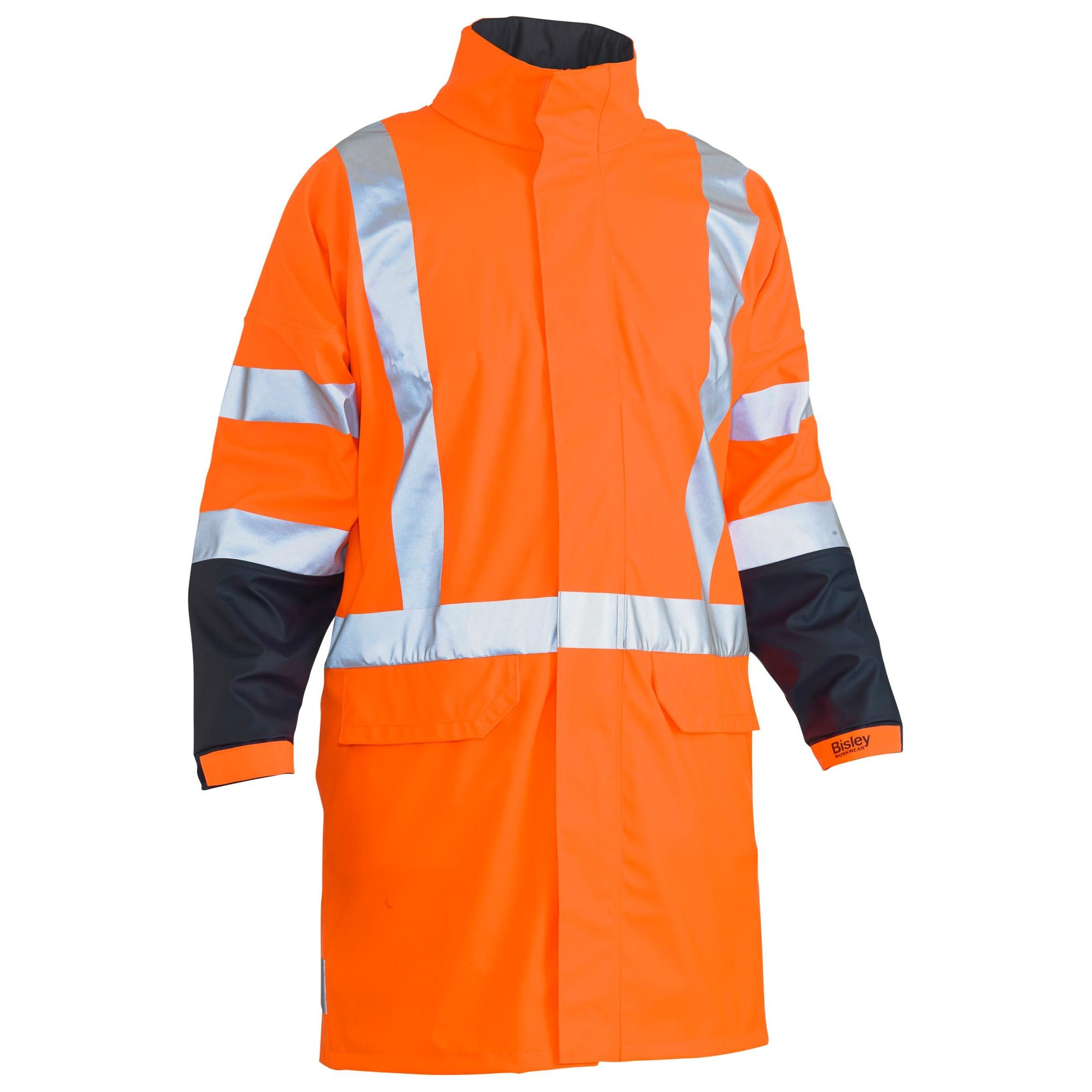 SALE - X Taped Hi Vis TTMC Stretch PU Rain Coat - BJ6955XT