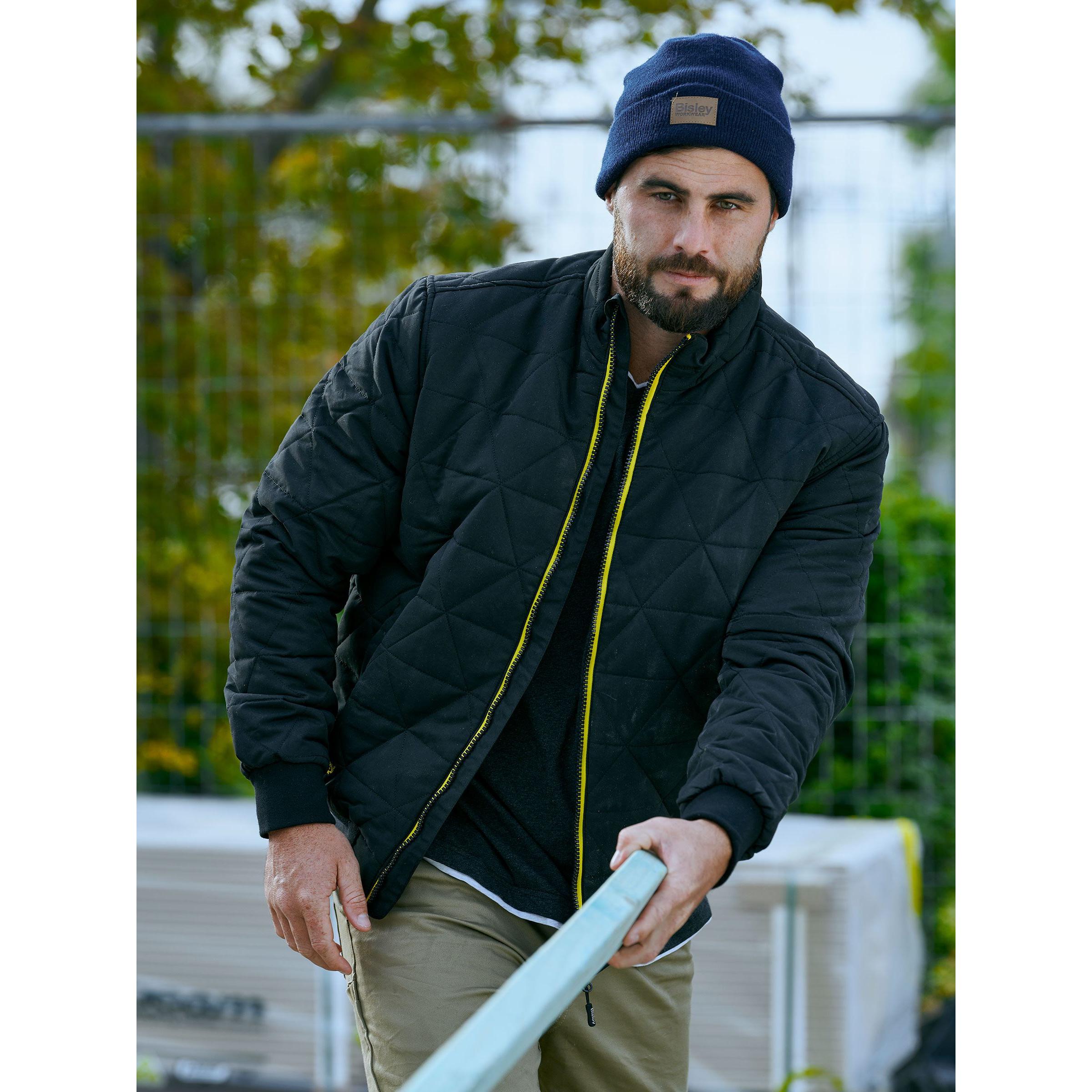 Diamond Quilted Bomber Jacket - BJ6976