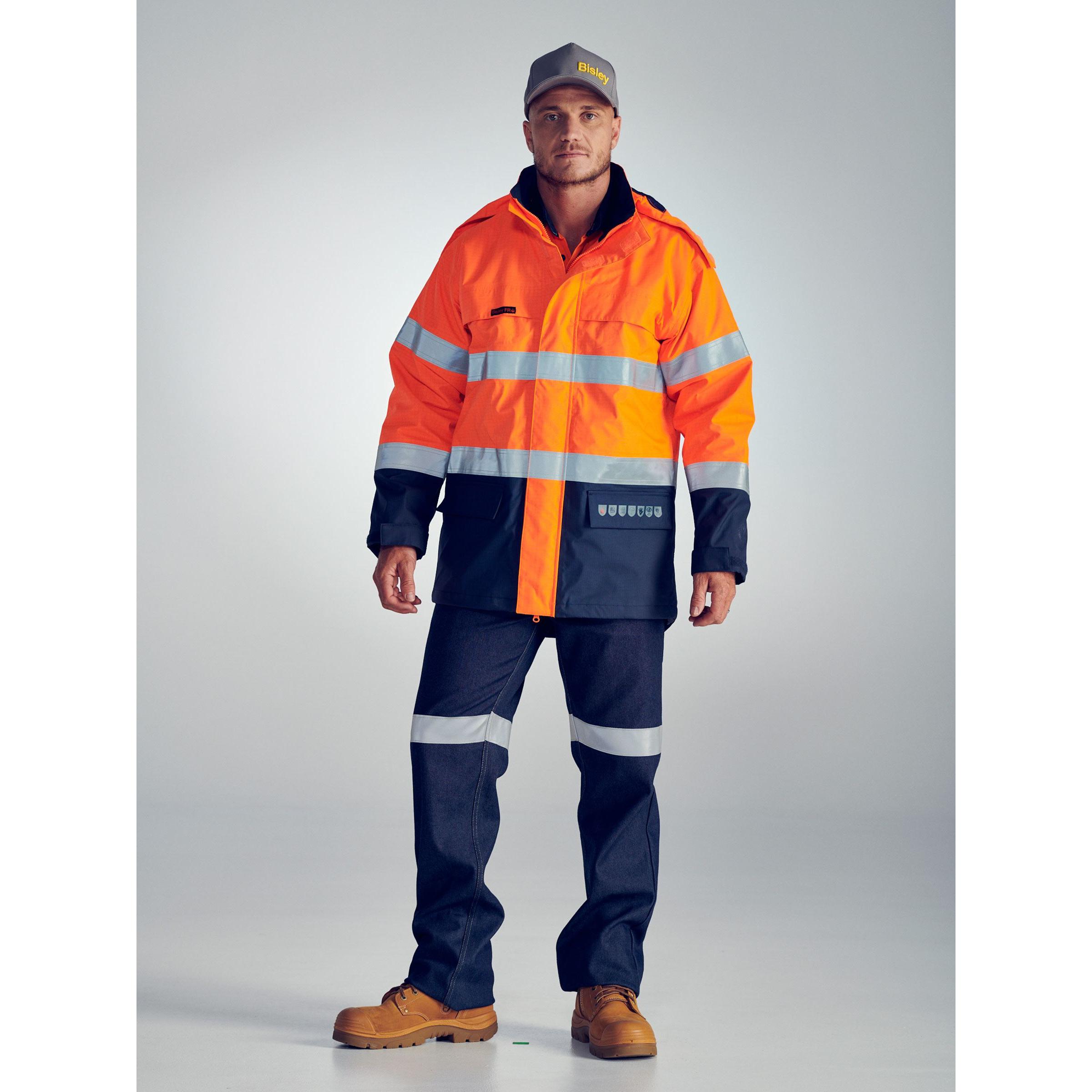 Taped Hi Vis FR Wet Weather Shell Jacket - BJ8110T