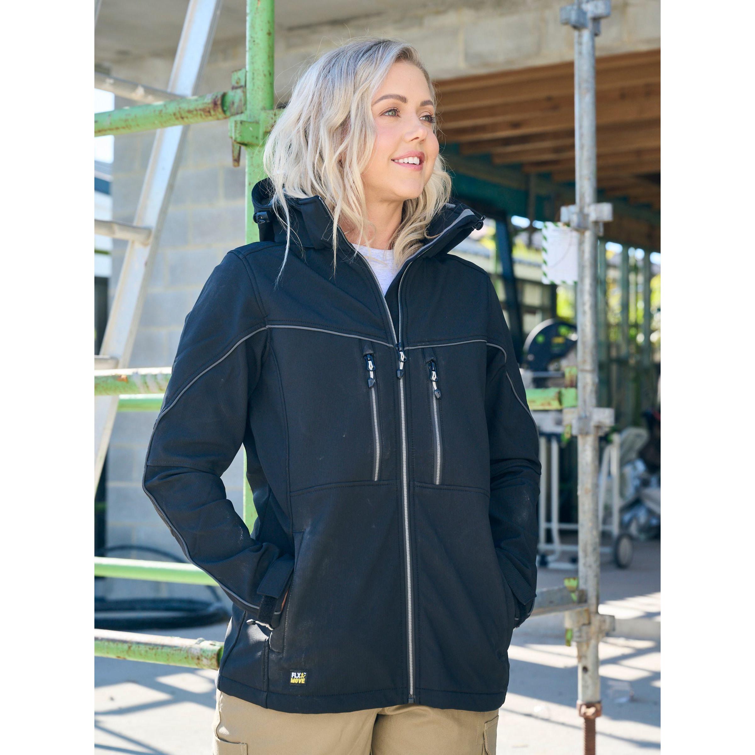 Womens Flx & Move Hooded Soft Shell Jacket - BJL6570