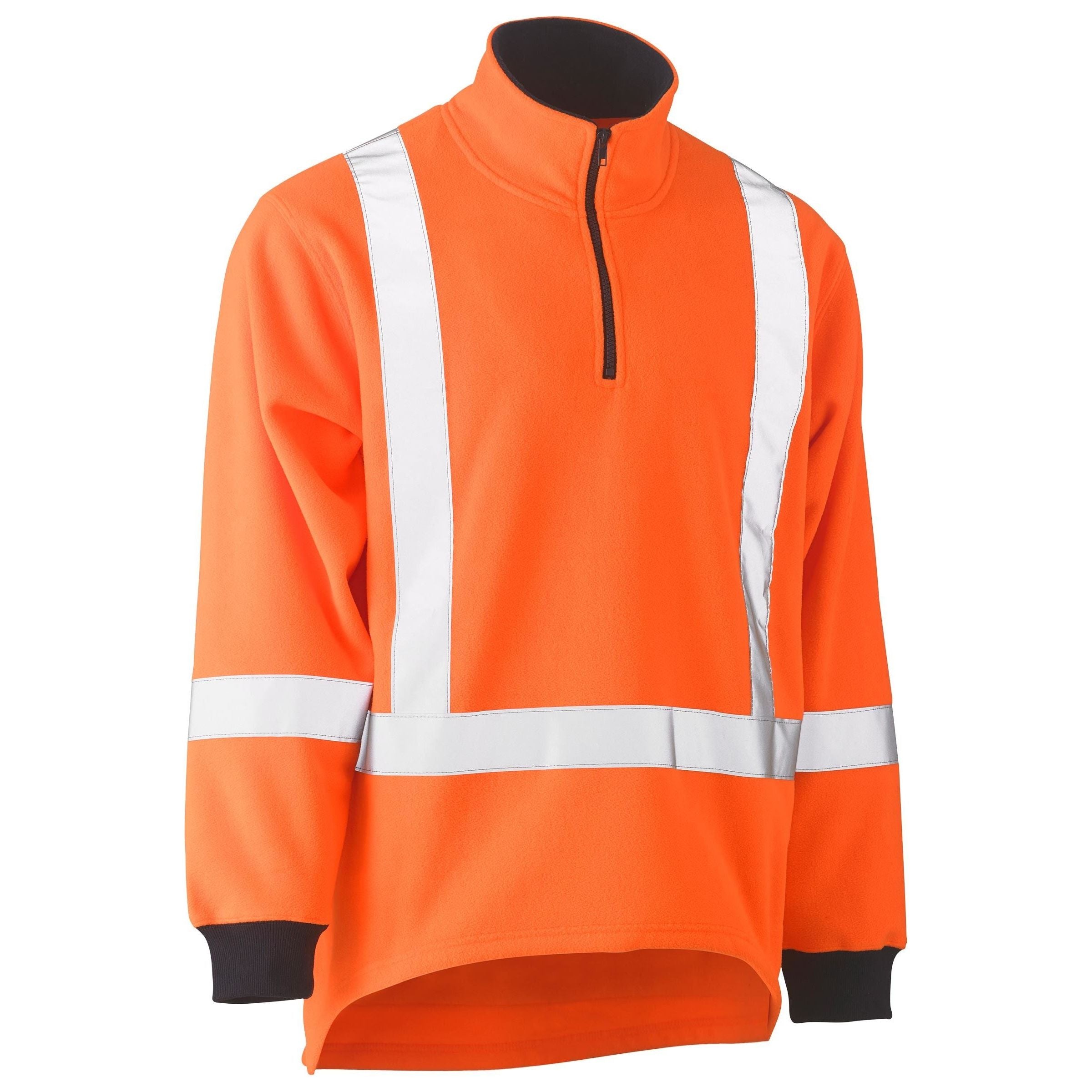 X Taped TTMC Hi Vis Polar Fleece 1/4 Zip Pullover - BK6249XT