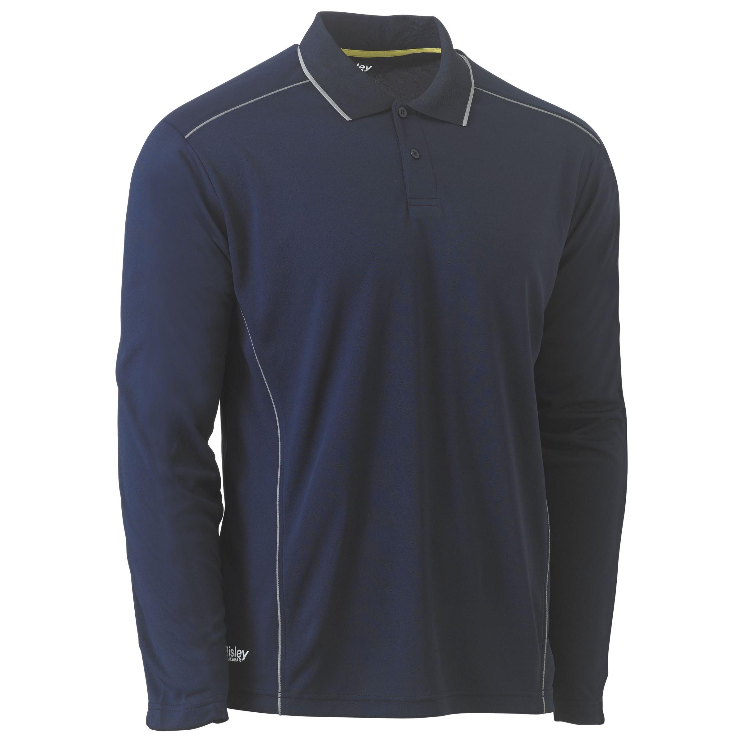 Cool Mesh Polo with Reflective Piping - BK6425