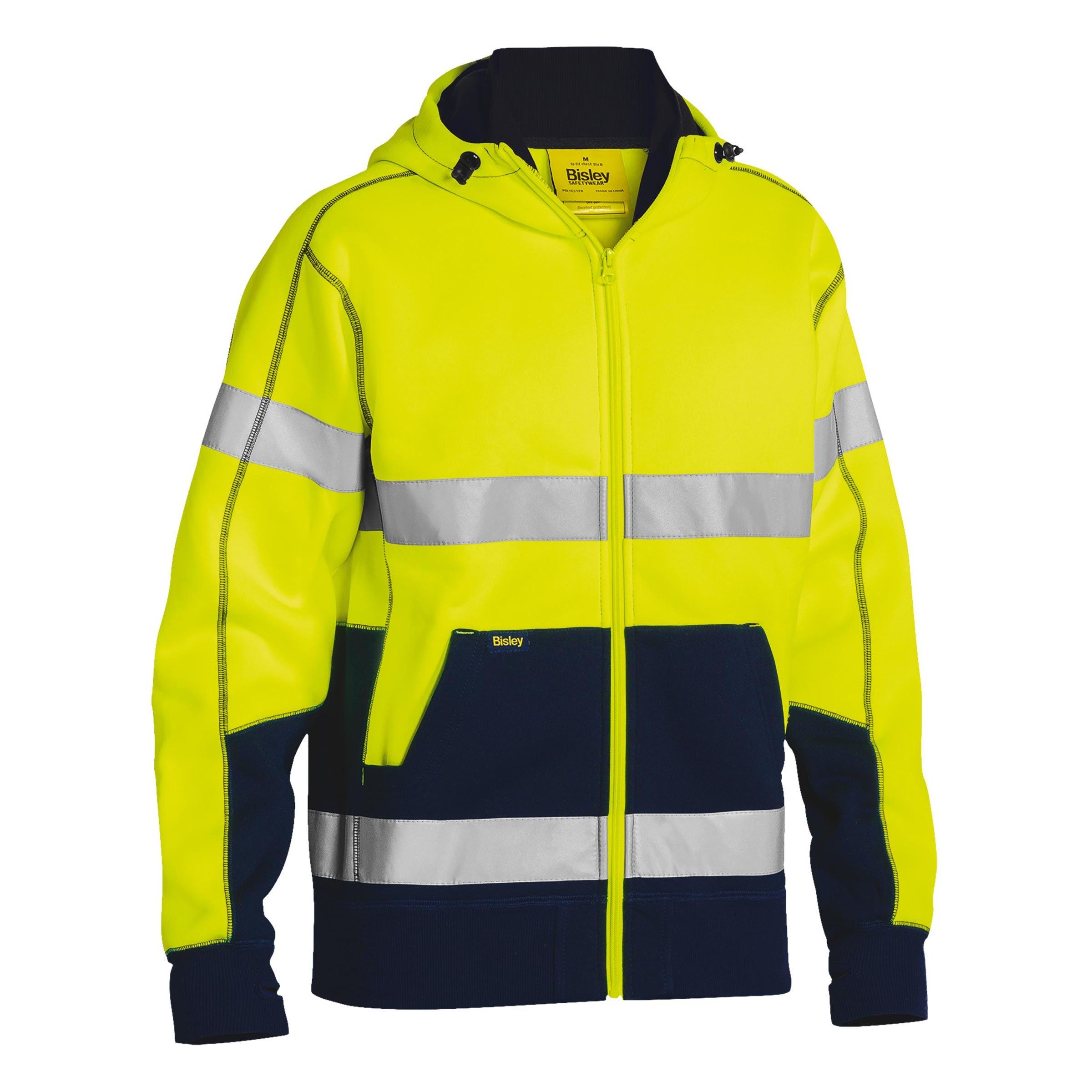 Taped Hi Vis Fleece Hoodie - BK6819T