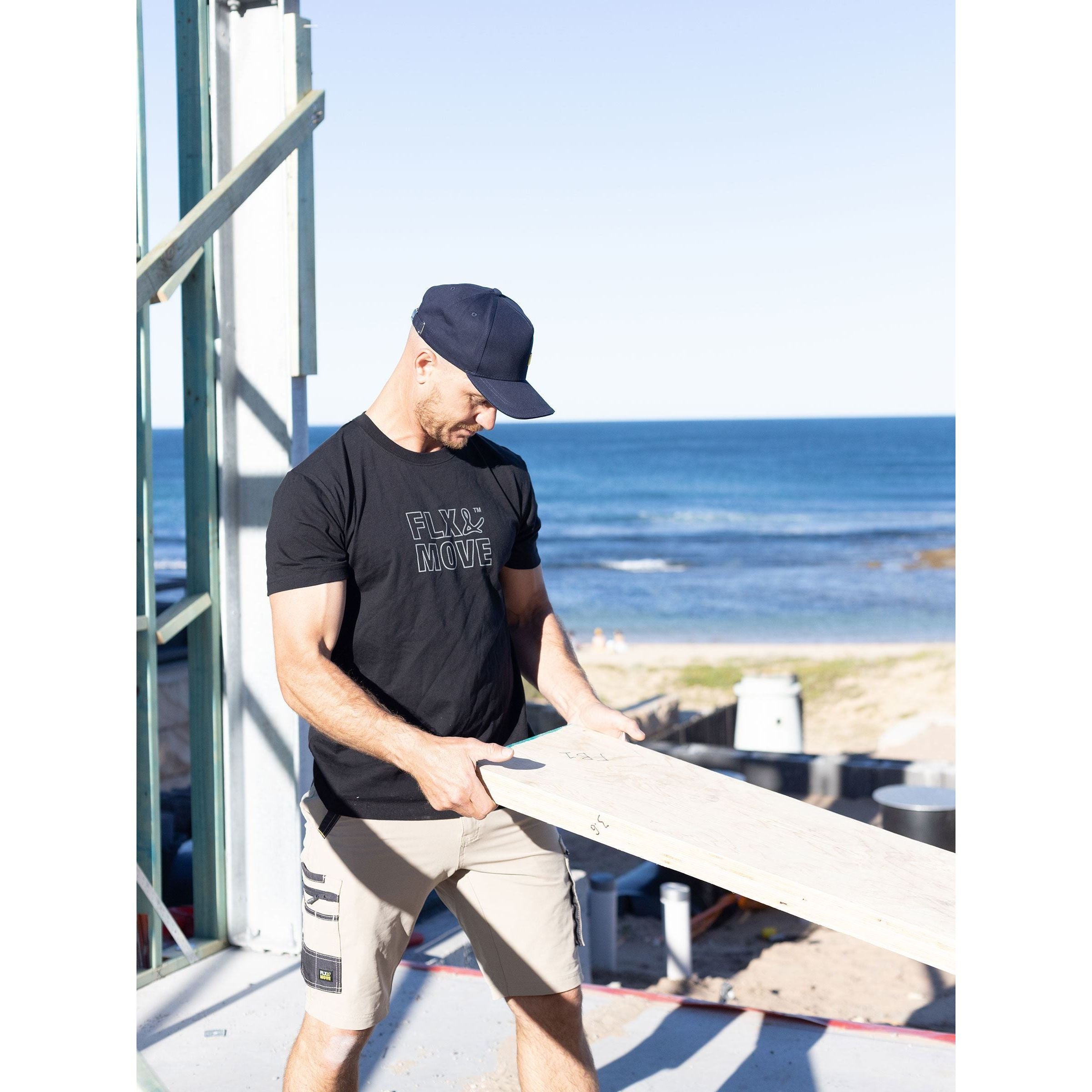 Flx & Move Cotton Outline Print Tee - BKT085