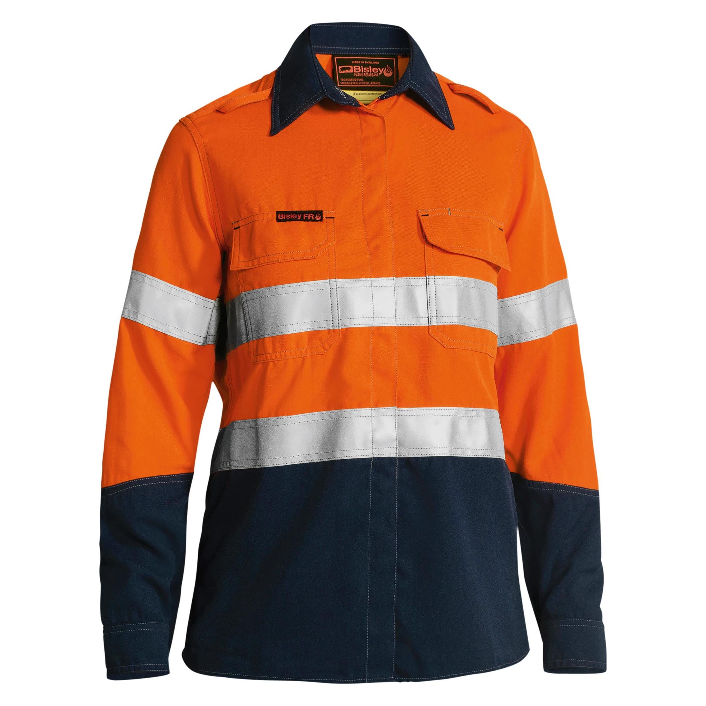 TenCate Tecasafe® Plus 700 Womens Taped Hi Vis FR Vented Shirt  - BL8082T