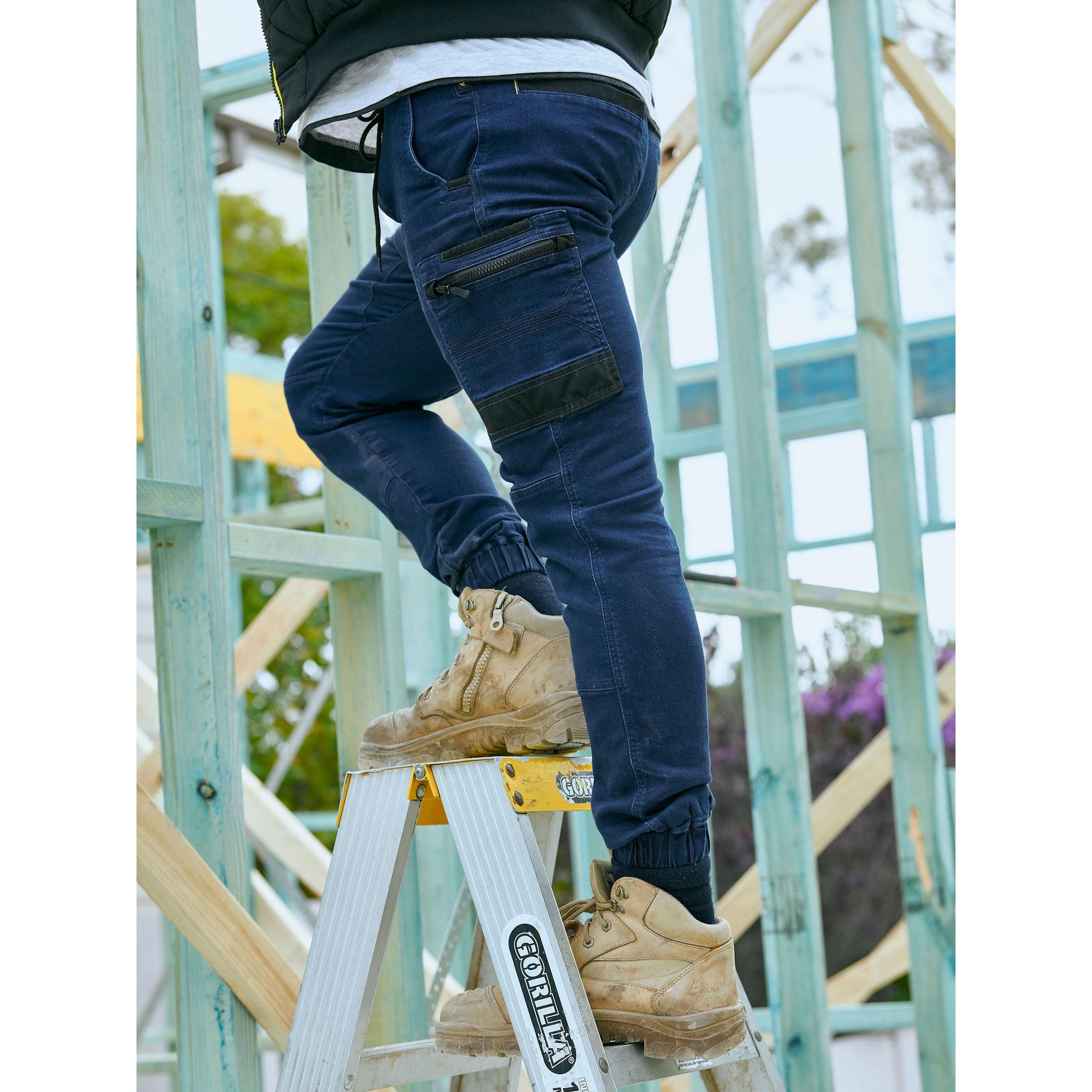 Flx and Move Stretch Denim Cargo Cuffed Pants - BPC6335