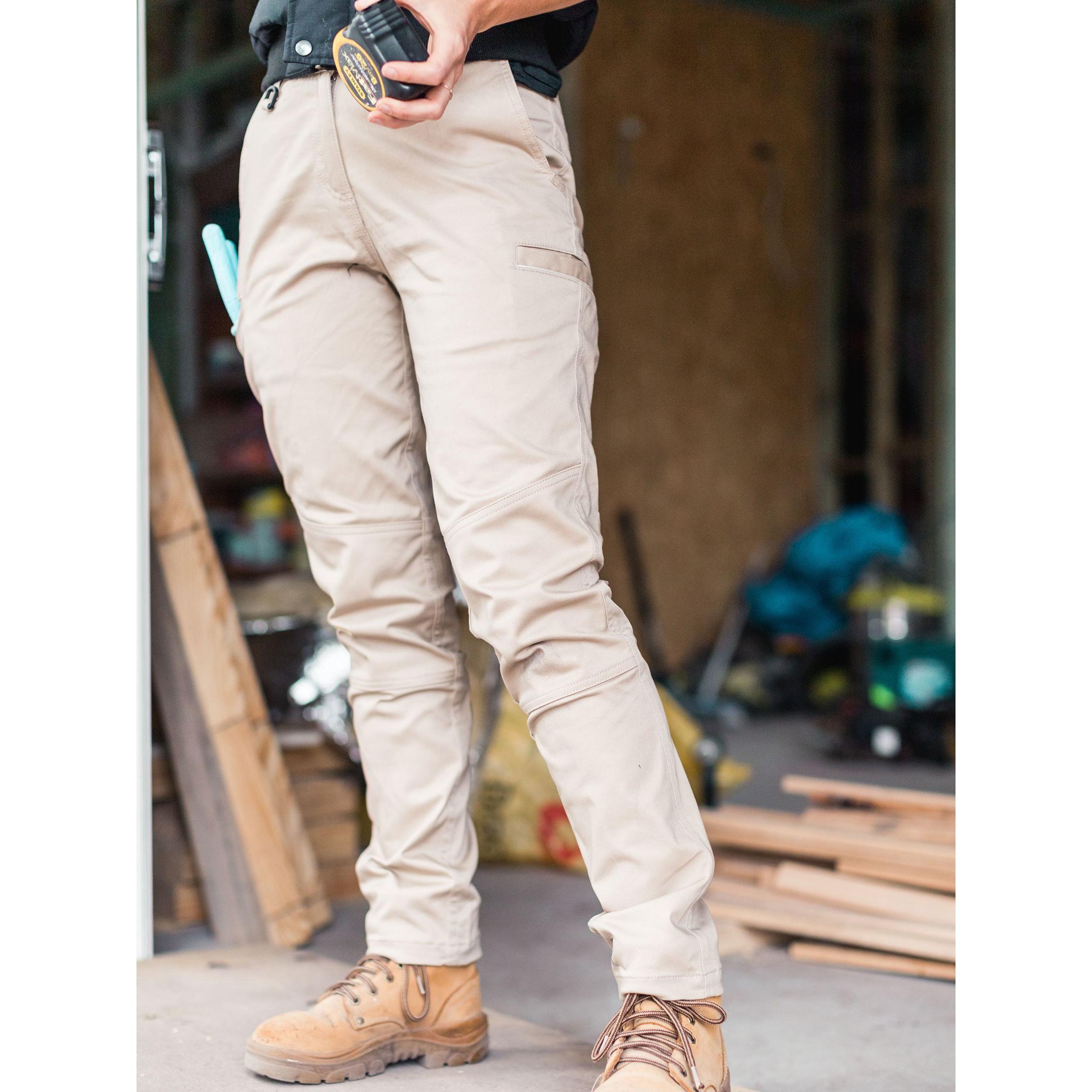 SALE - Womens Mid Rise Stretch Cotton Pants - BPL6015