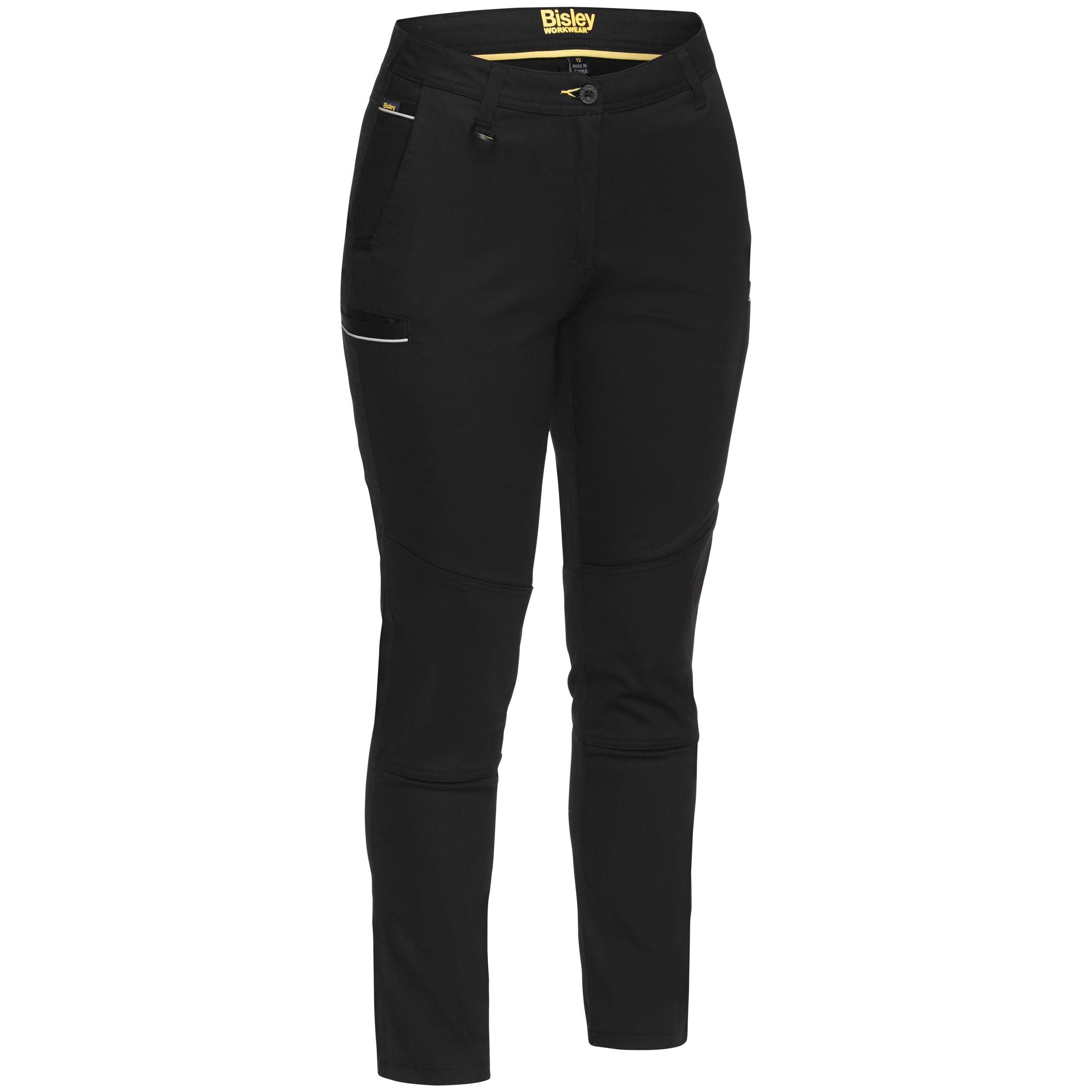 SALE - Womens Mid Rise Stretch Cotton Pants - BPL6015