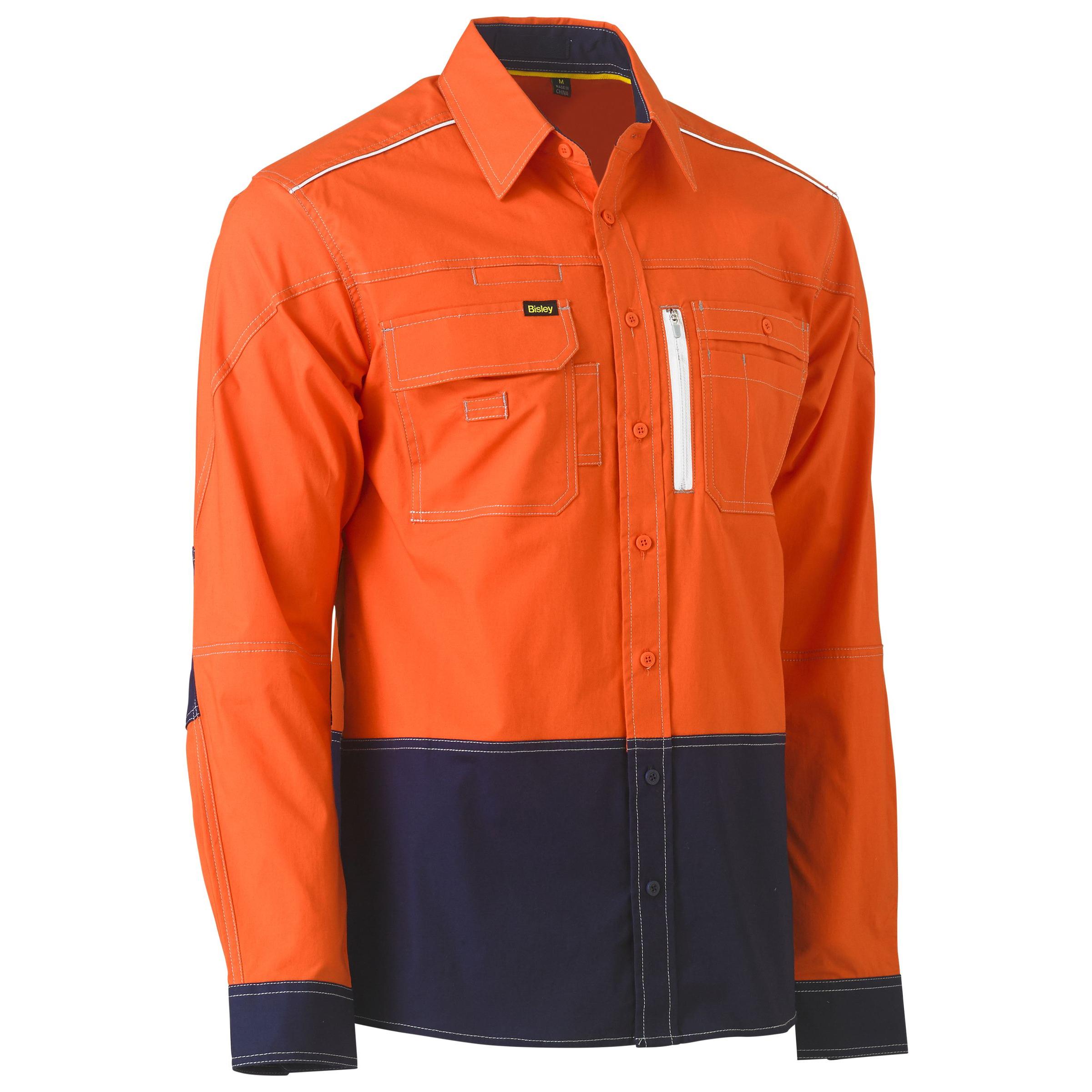 Flx & Move Two Tone Hi Vis Utility Shirt - BS6177