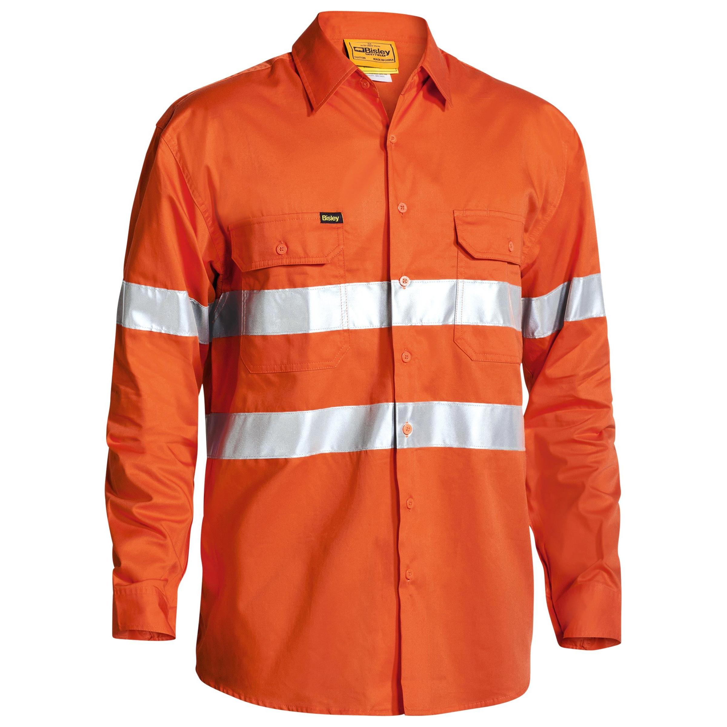 Taped Hi Vis Cool Lightweight Drill Shirt - BS6897