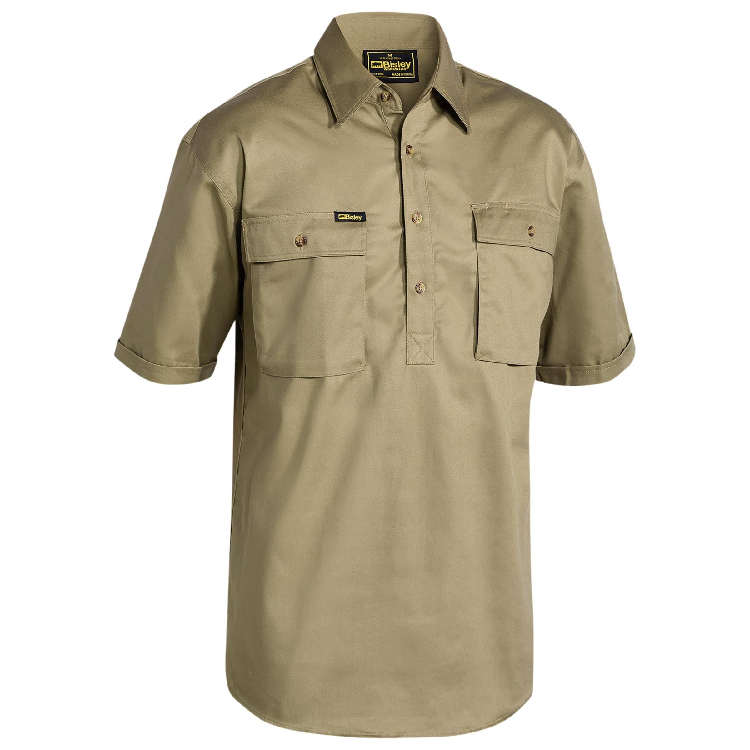 Closed Front Cotton Drill Shirt - BSC1433