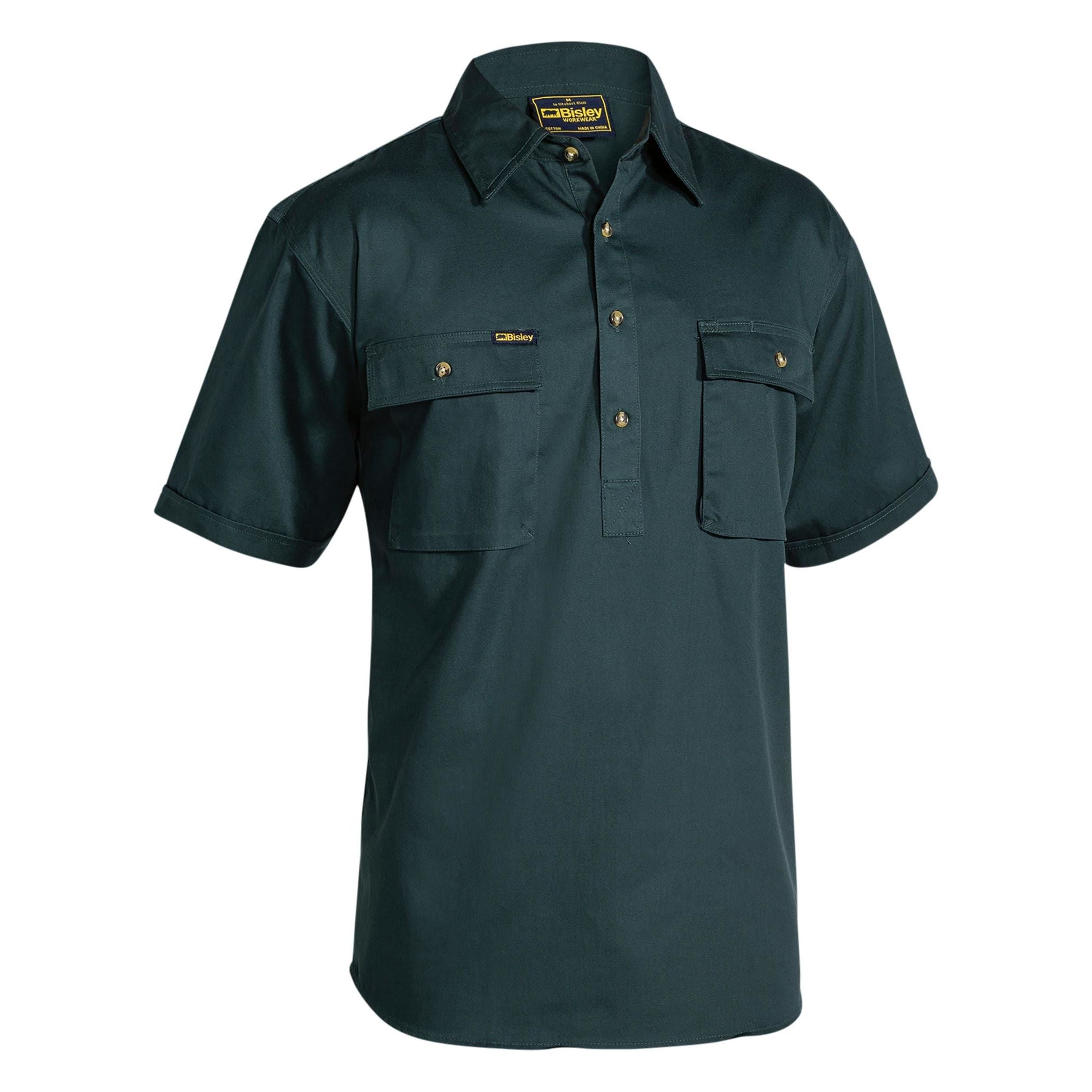 Closed Front Cotton Drill Shirt - BSC1433