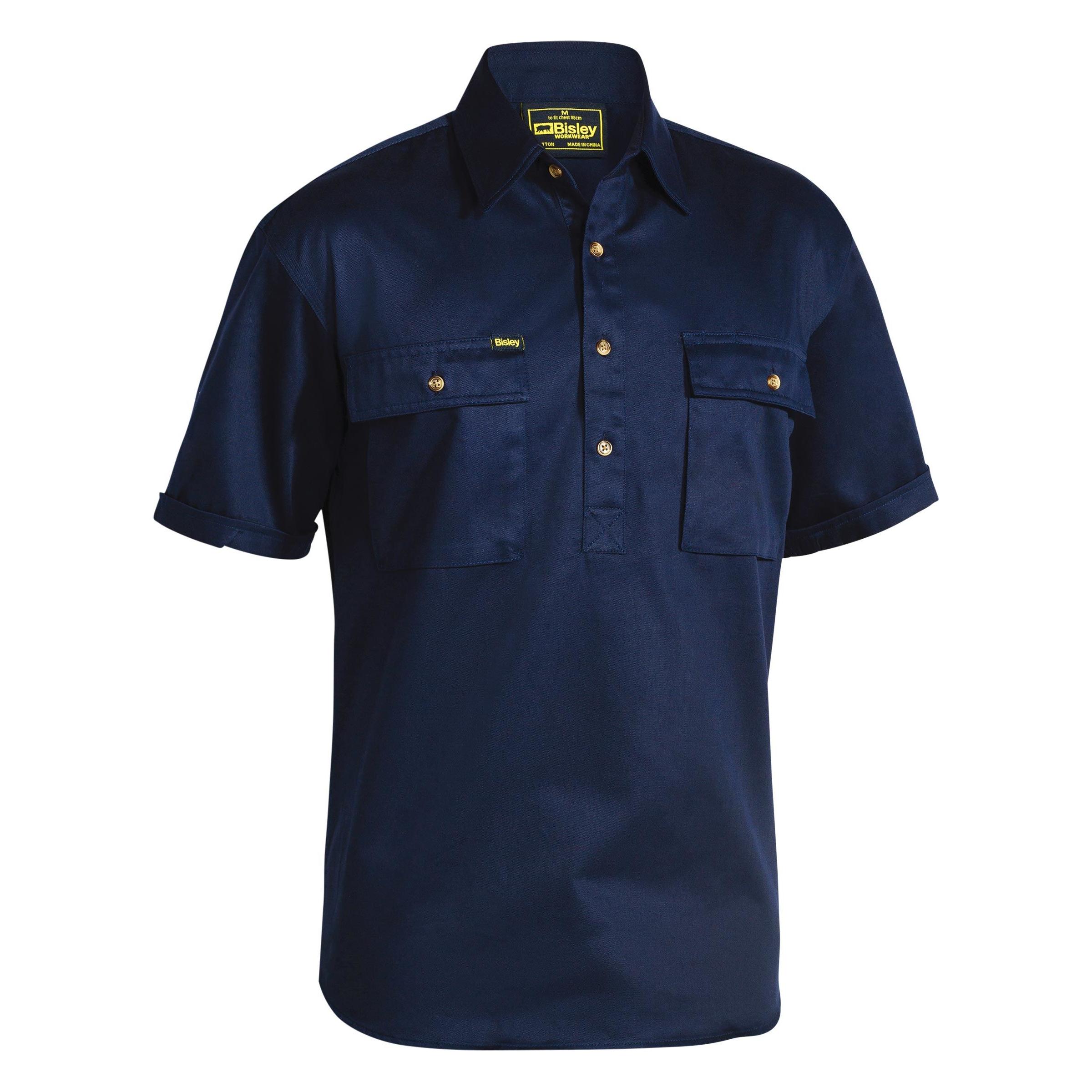 Closed Front Cotton Drill Shirt - BSC1433