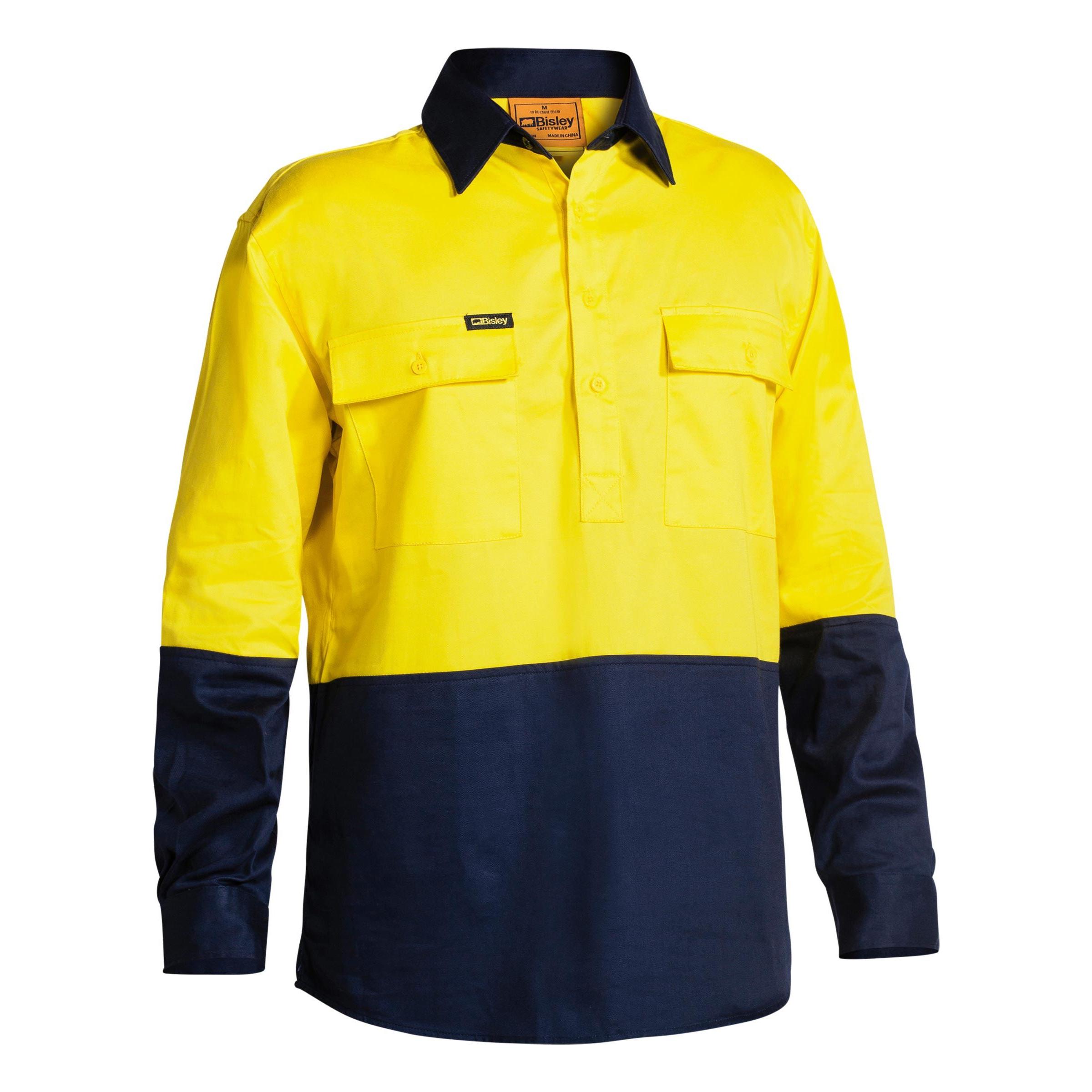 Hi Vis Closed Front Drill Shirt - BSC6267