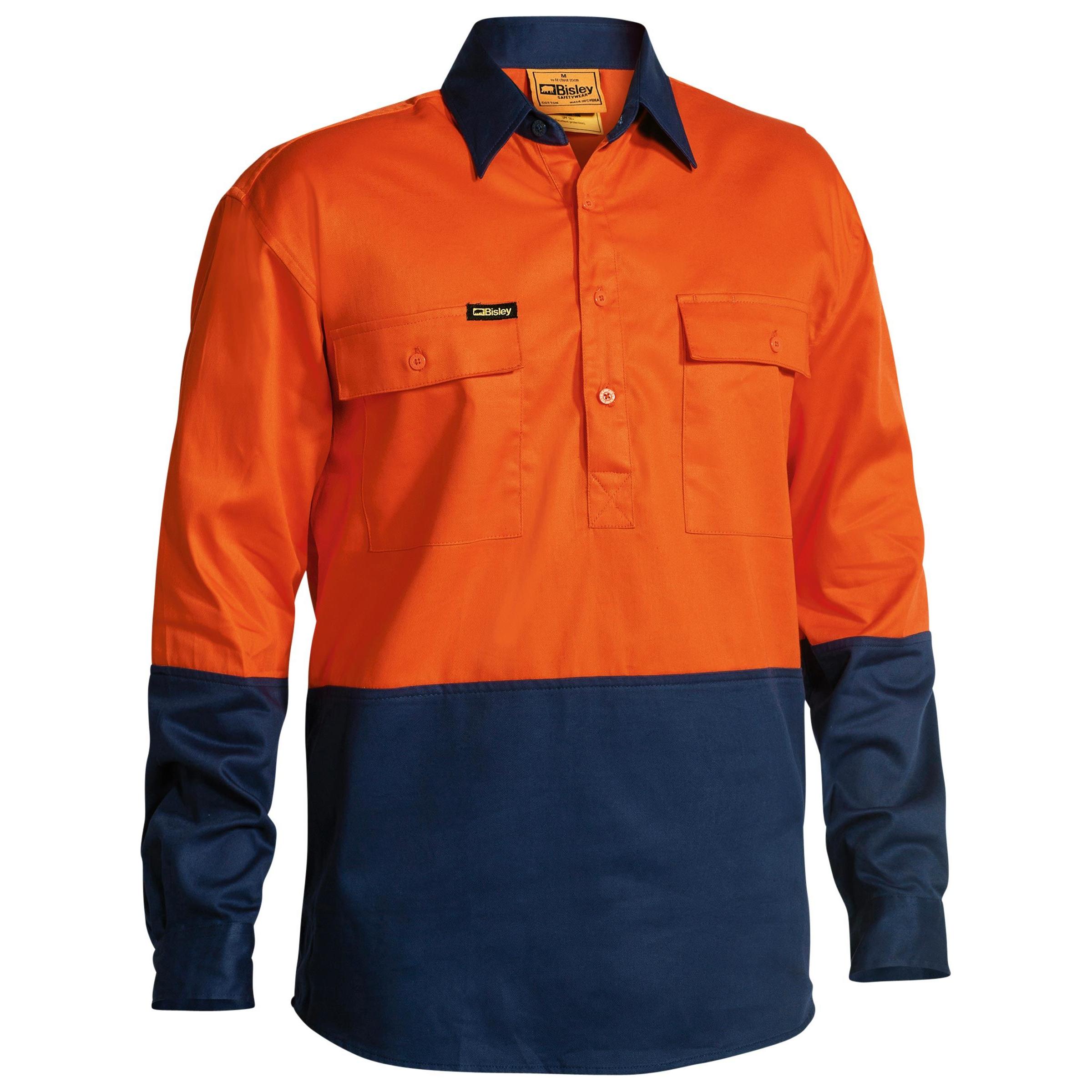 Hi Vis Closed Front Drill Shirt - BSC6267