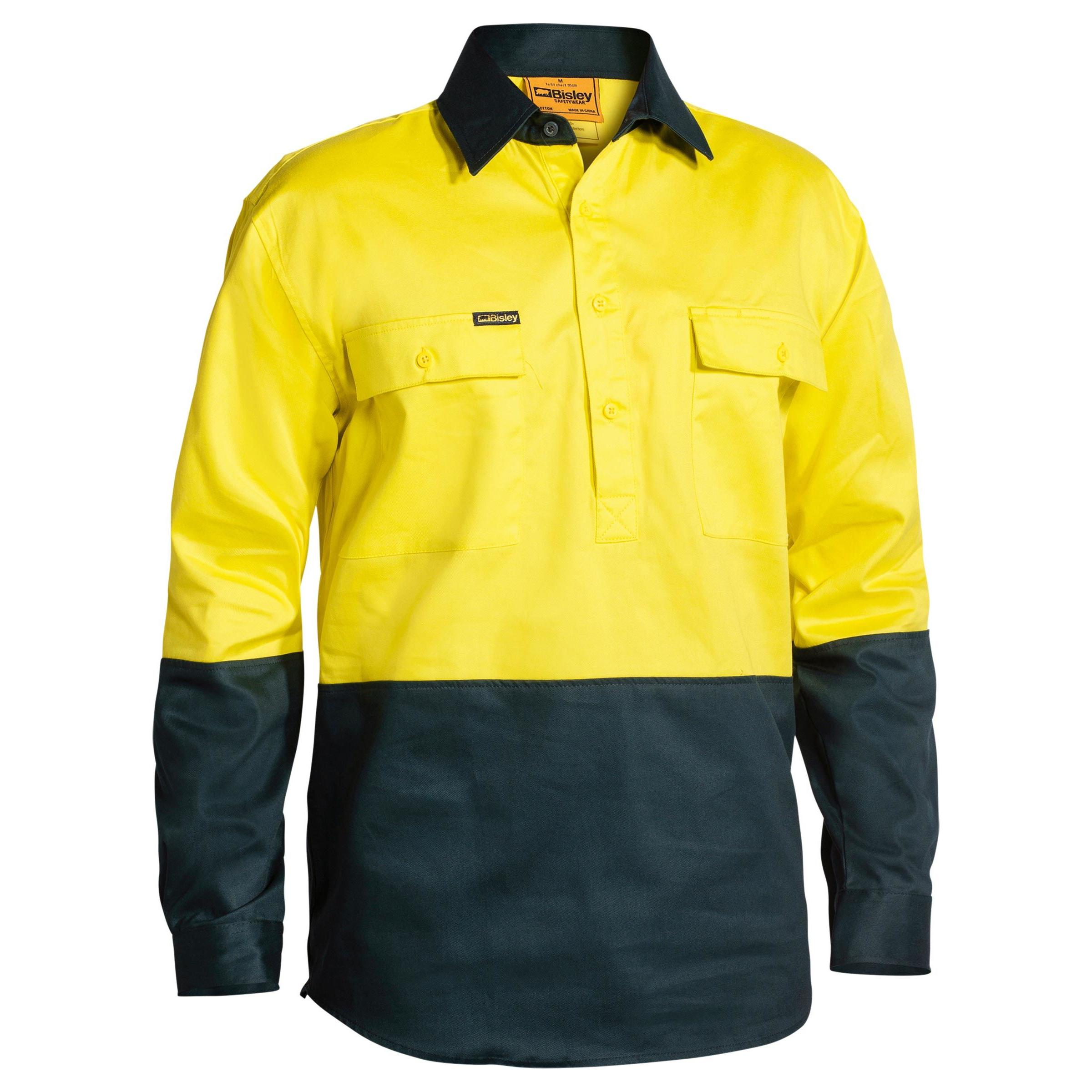 Hi Vis Closed Front Drill Shirt - BSC6267