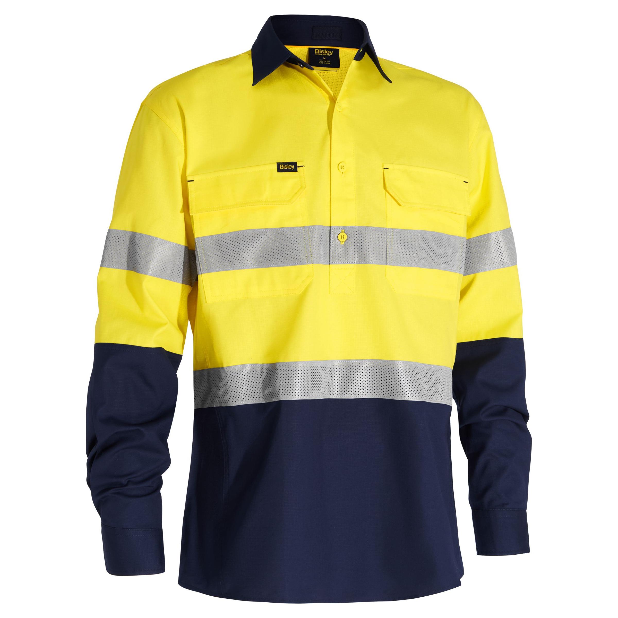 X Airflow Closed Front Taped Hi Vis Ripstop Shirt - BSC6415T