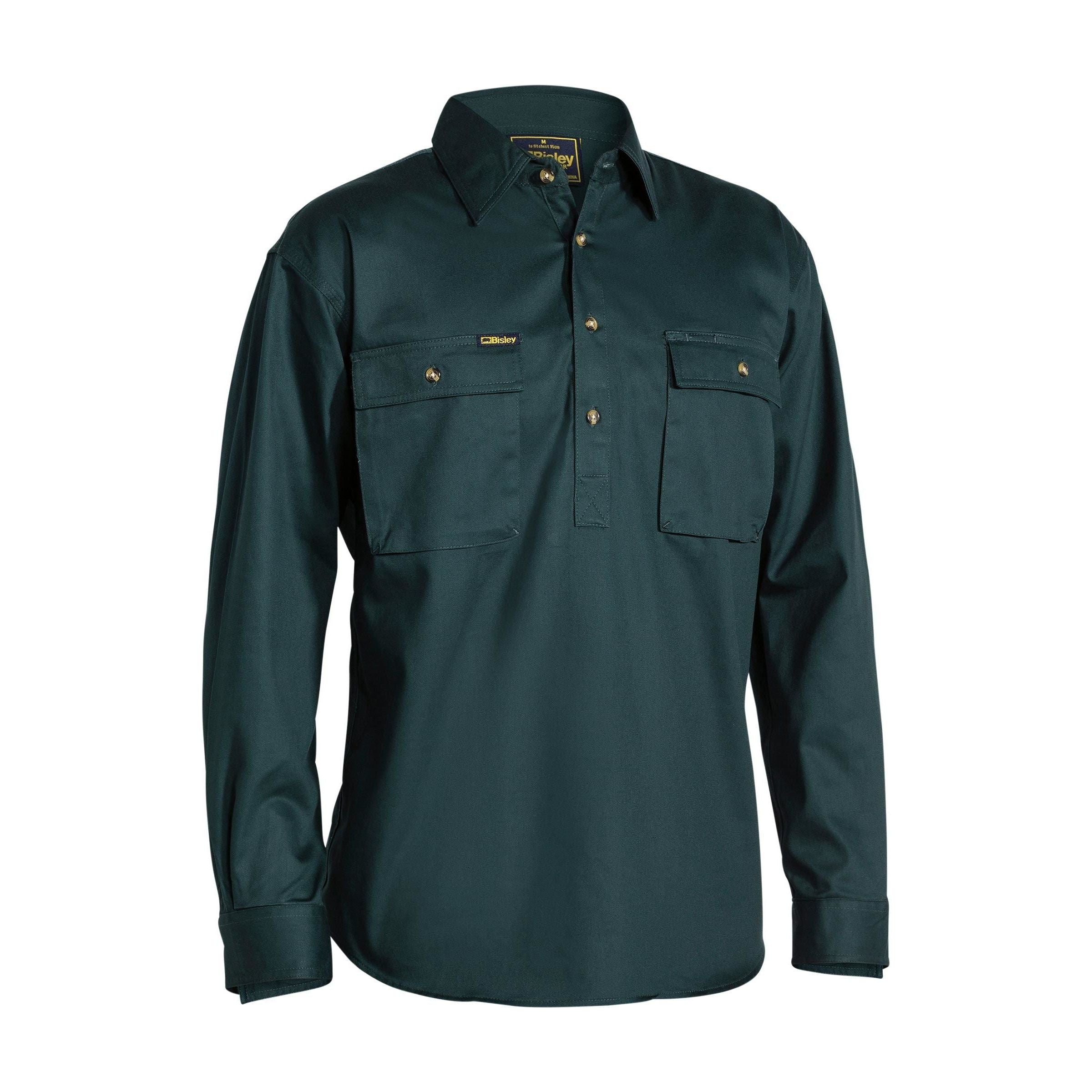 Closed Front Cotton Drill Shirt - BSC6433