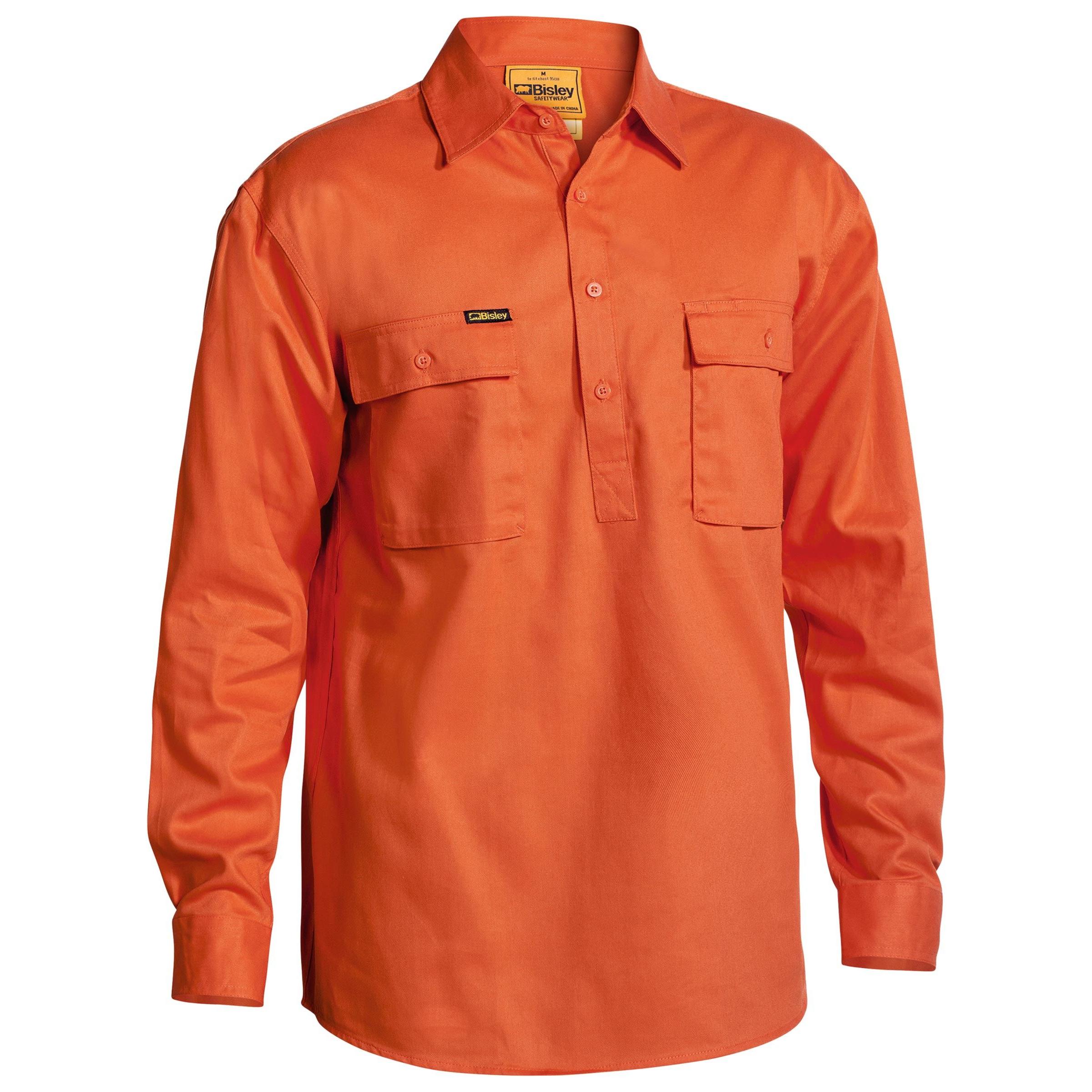 Closed Front Cotton Drill Shirt - BSC6433