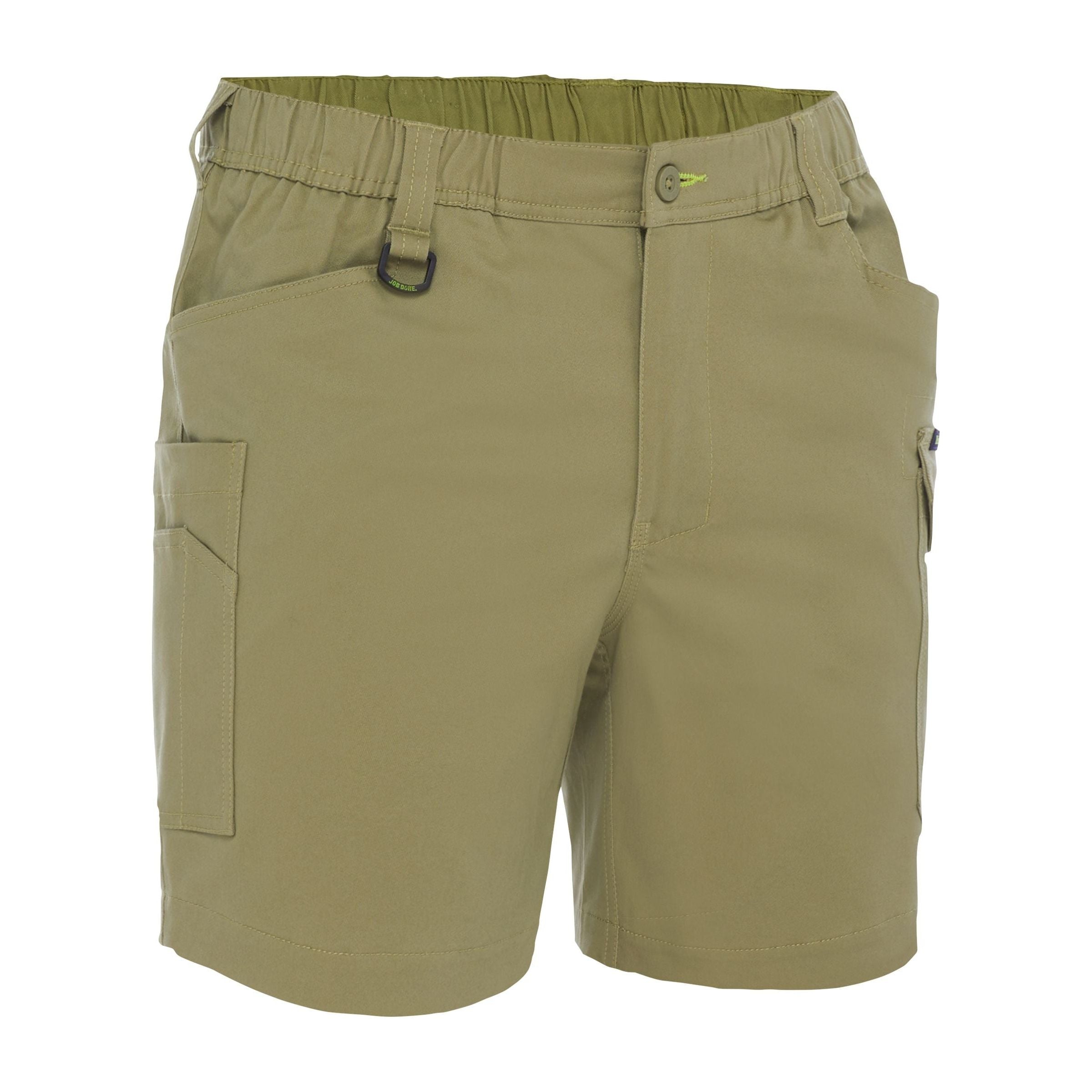 Stretch Cotton Elastic Waist Cargo Short - BSHC1018