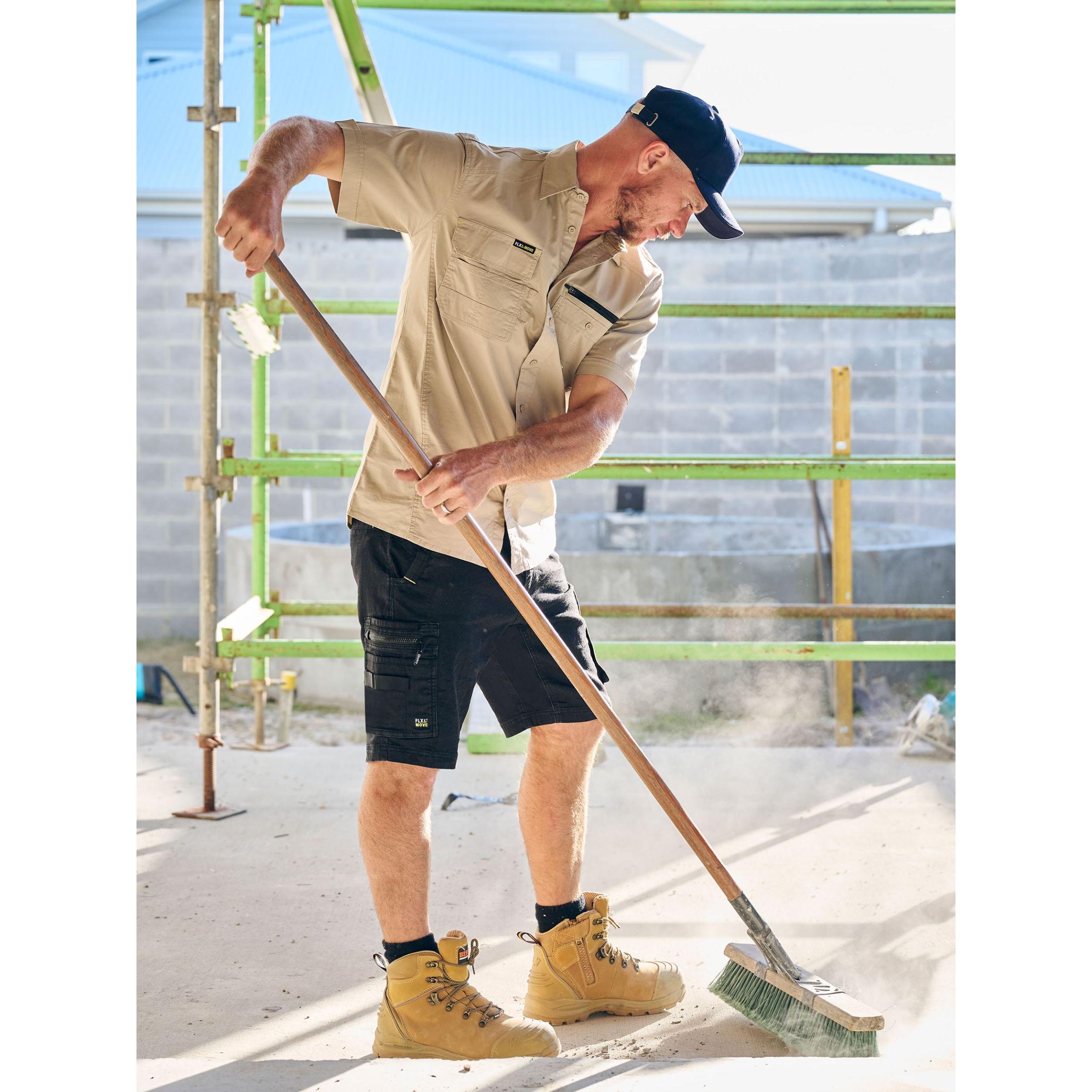 Flx and Move Stretch Denim Zip Cargo Shorts - BSHC1335