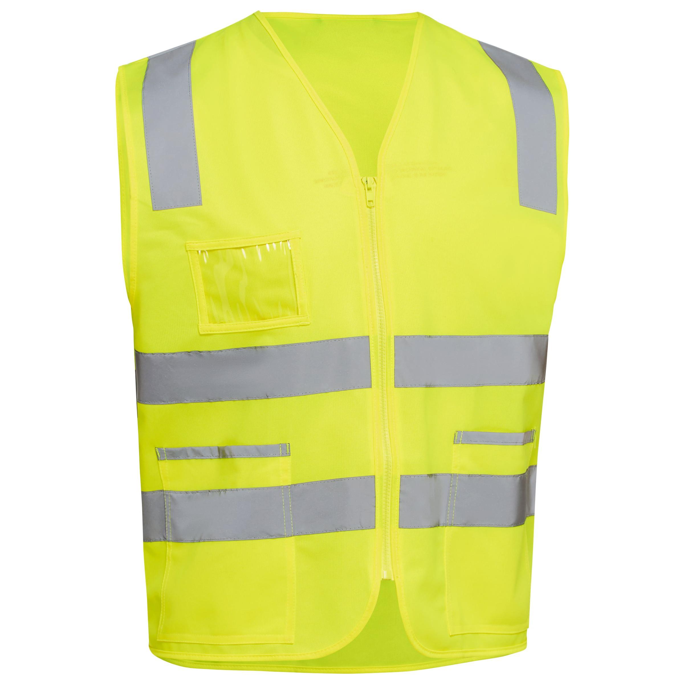 Taped Hi Vis Safety Zip Vest - BV0341T