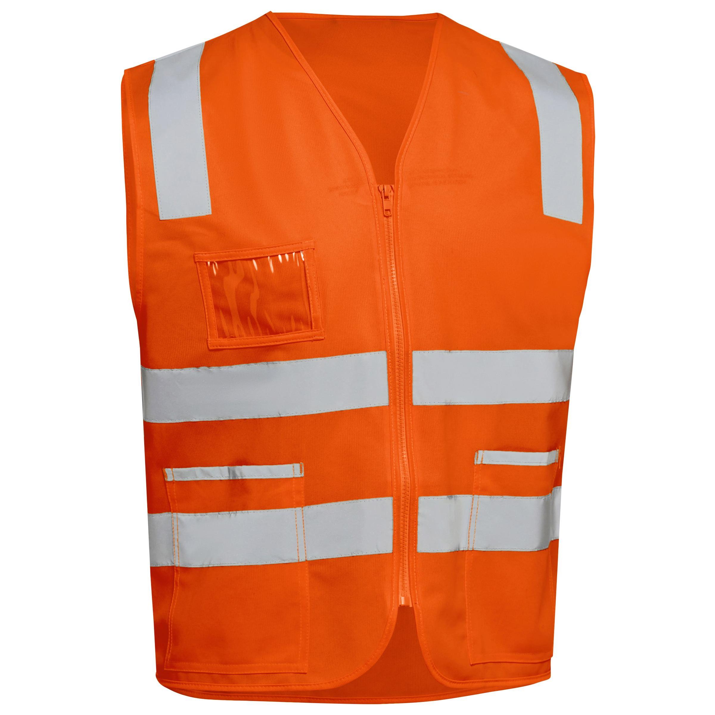 Taped Hi Vis Safety Zip Vest - BV0341T